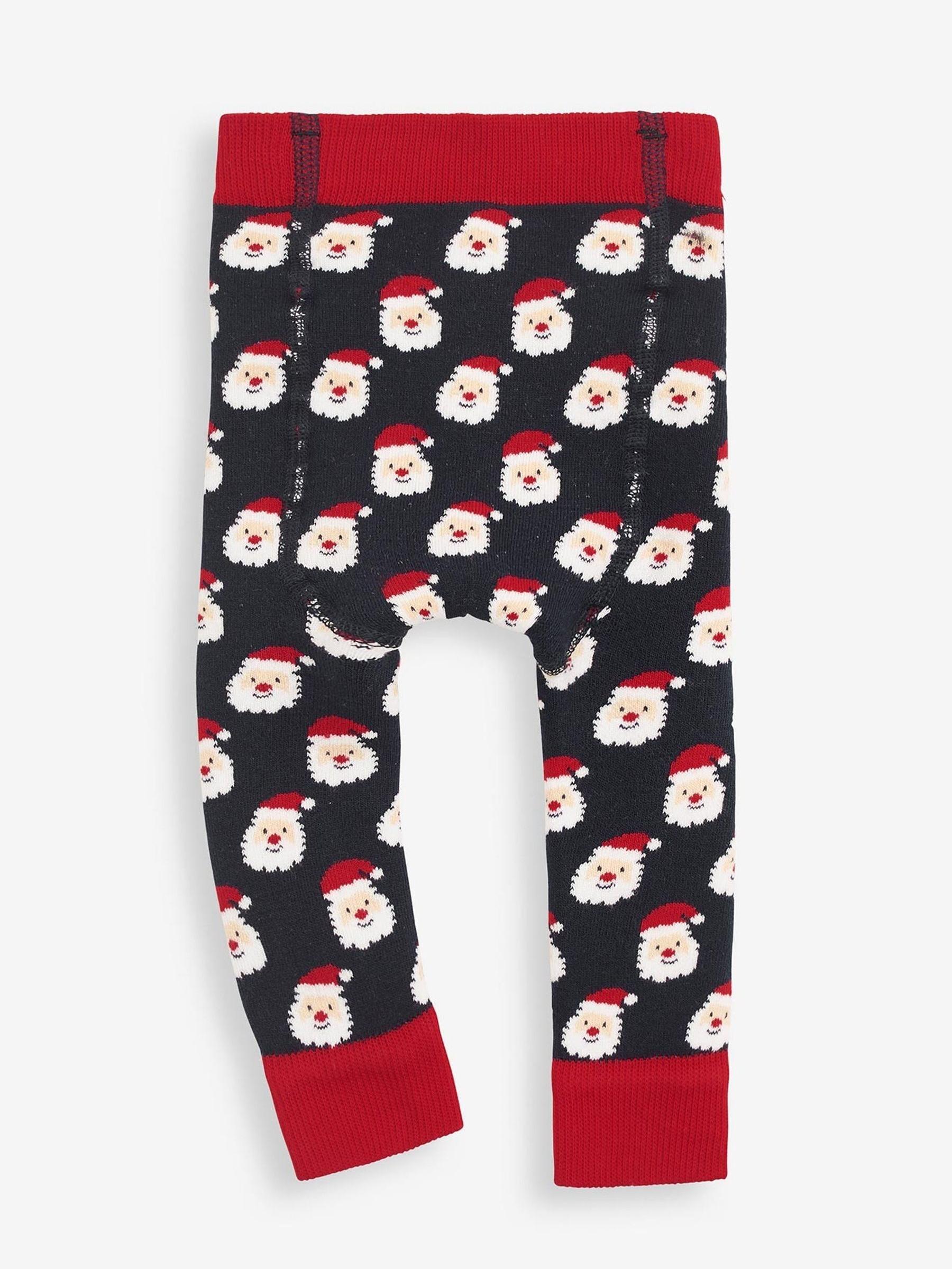 Father Christmas Extra Thick Baby Leggings in Navy Father Christmas - Image 2 of 3