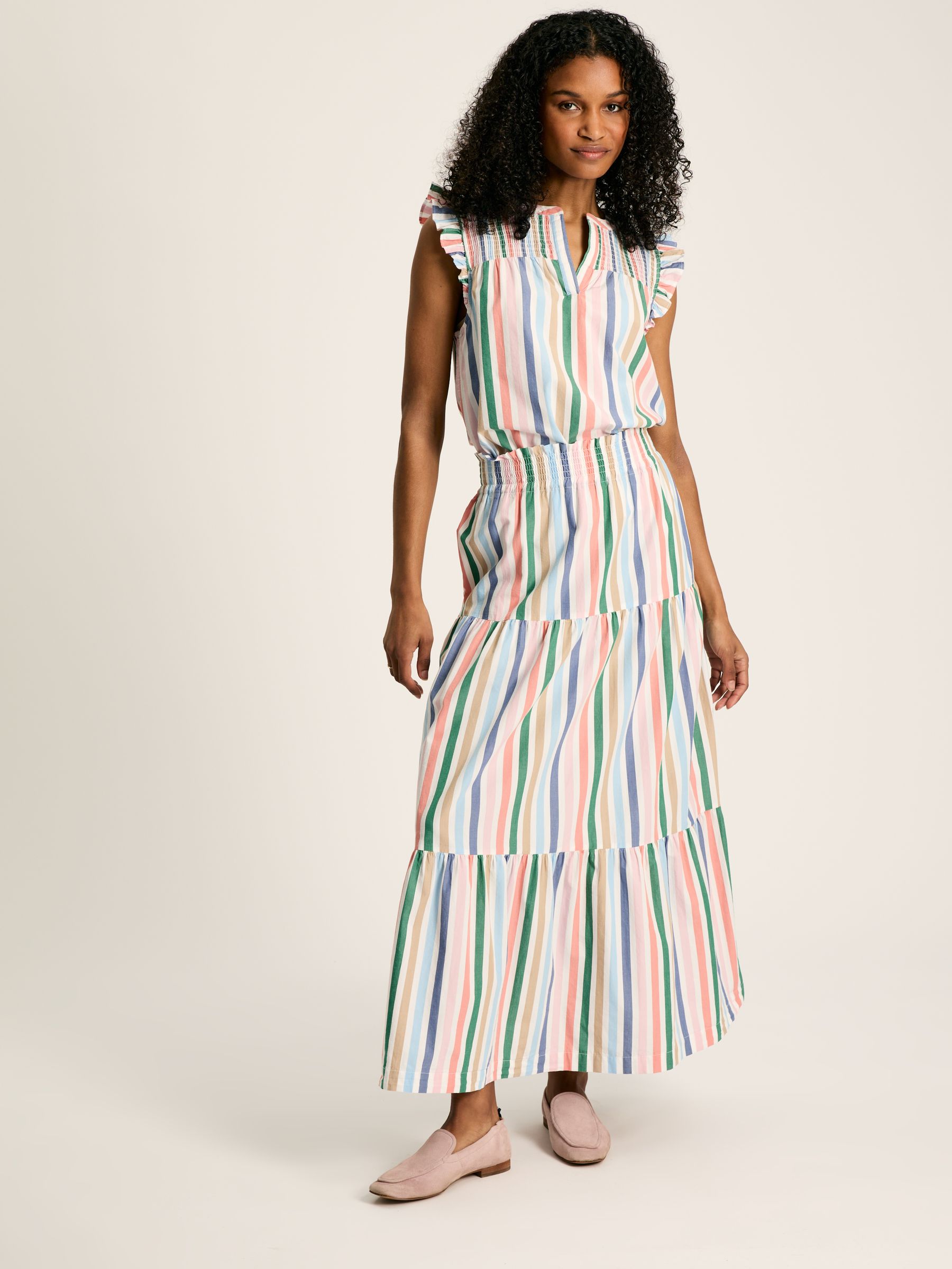Cynthia Stripe Tiered Co-ord Skirt - Image 4 of 8