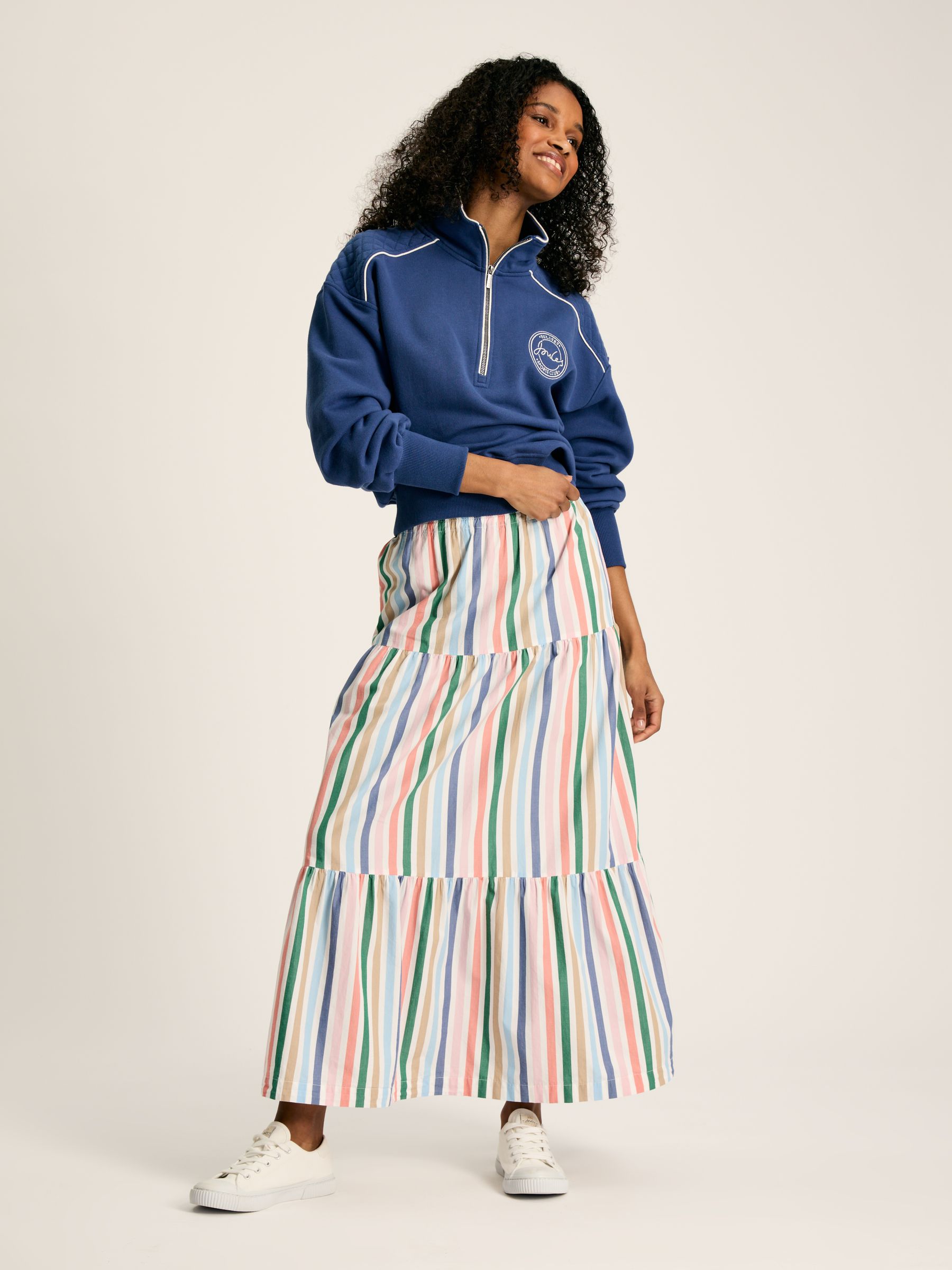 Cynthia Stripe Tiered Co-ord Skirt - Image 5 of 8