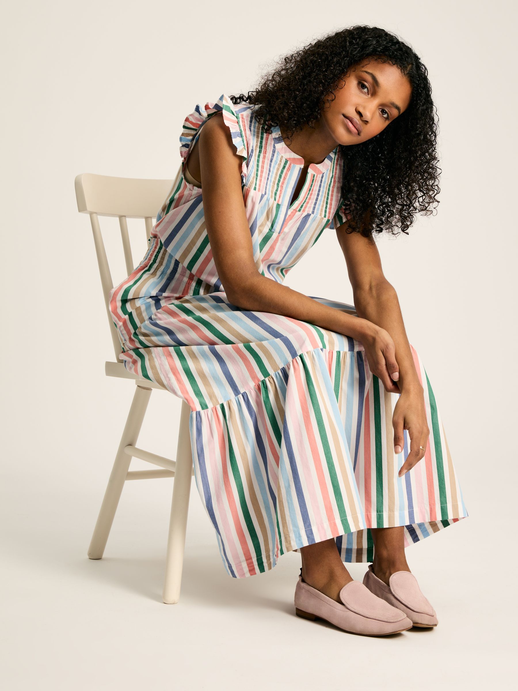 Cynthia Stripe Tiered Co-ord Skirt - Image 6 of 8