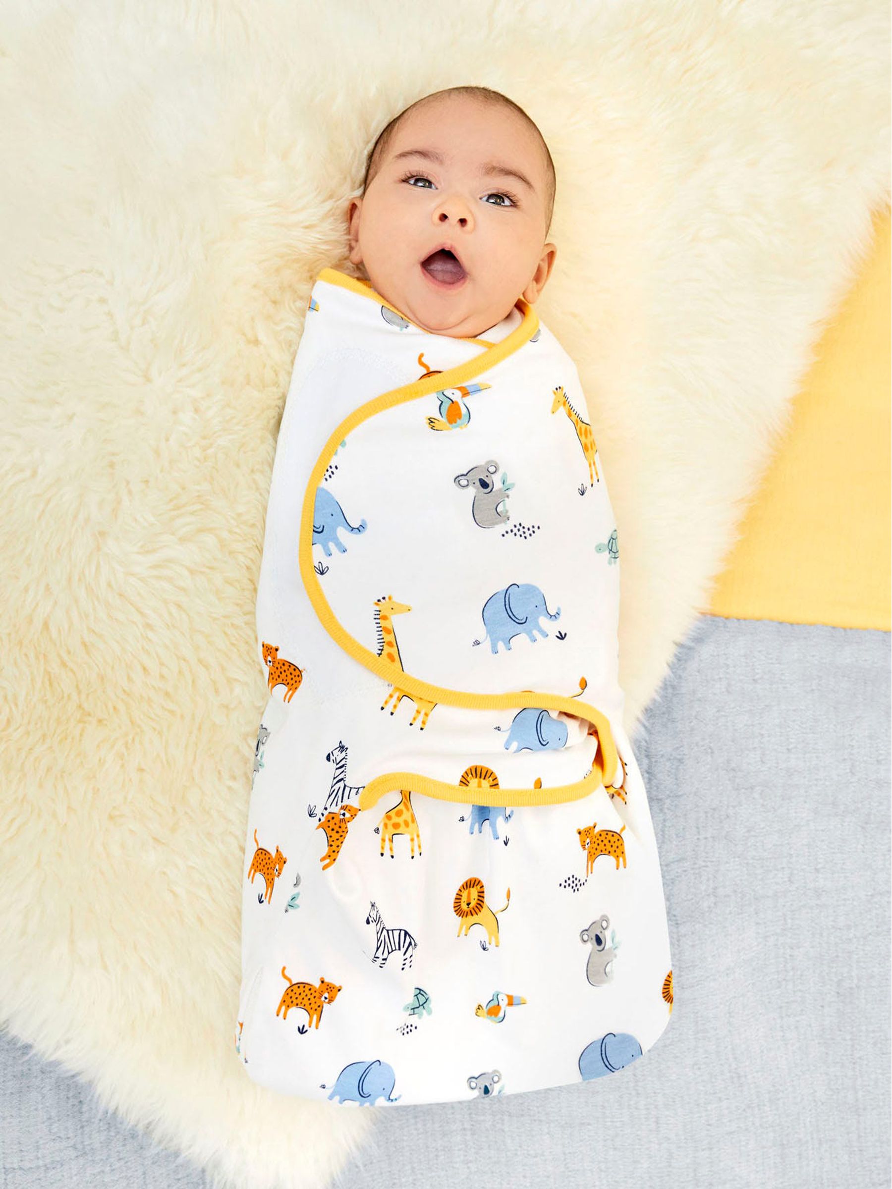 Baby Safari Swaddle with Zip JoJo Maman Bébé