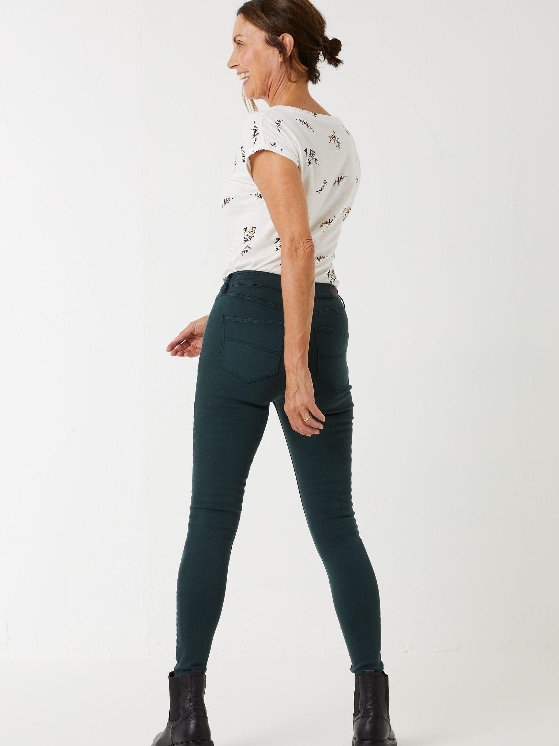 Green Harlow High Waist Jeggings - Image 1 of 3