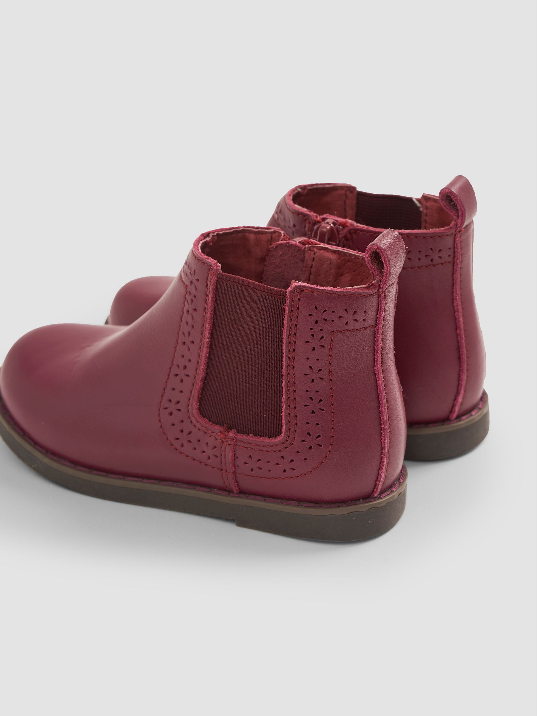 Berry Pretty Leather Chelsea Boots - Image 4 of 5