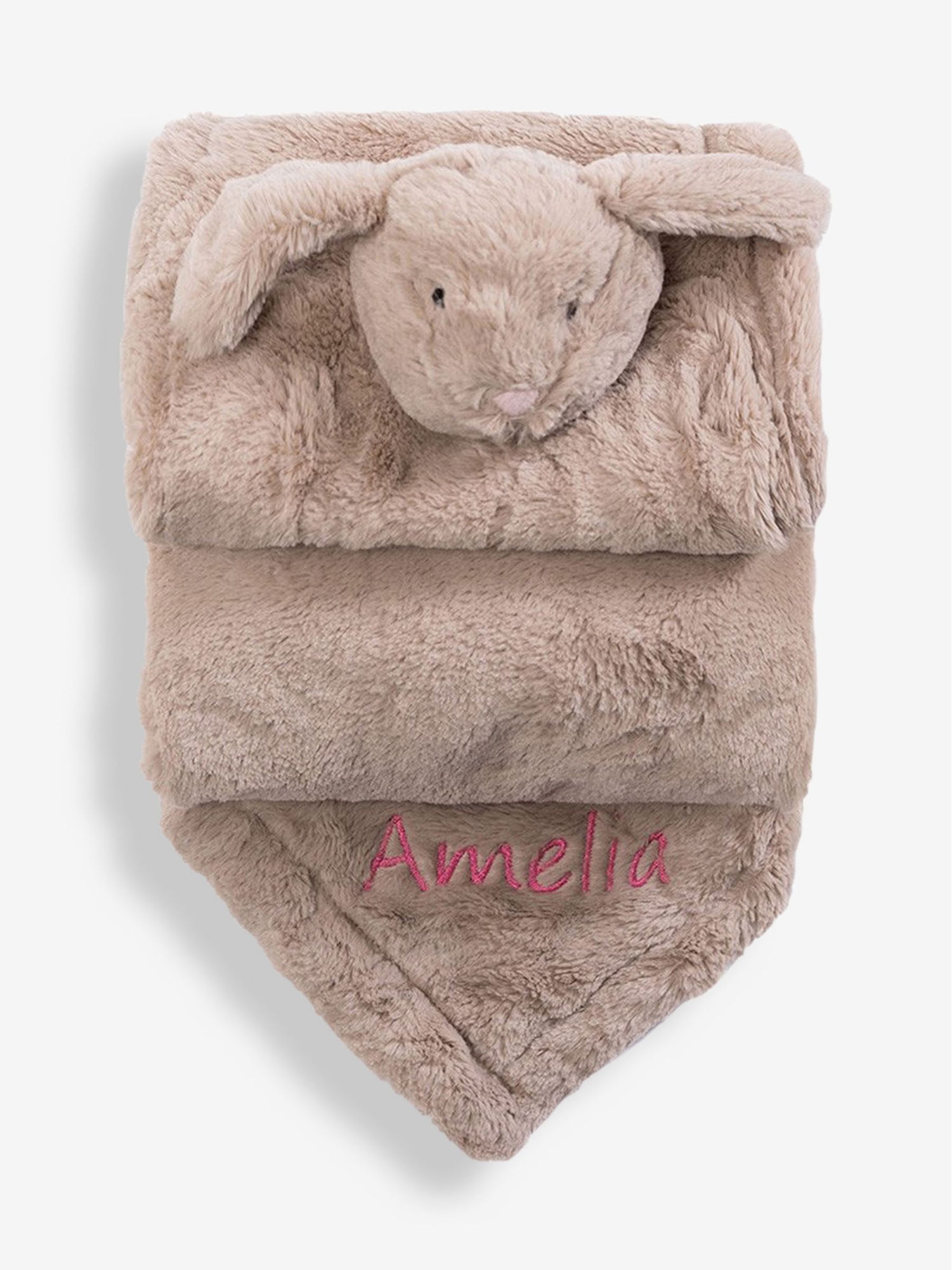 Neutral Bunny Snuggle Blanket - Image 2 of 6