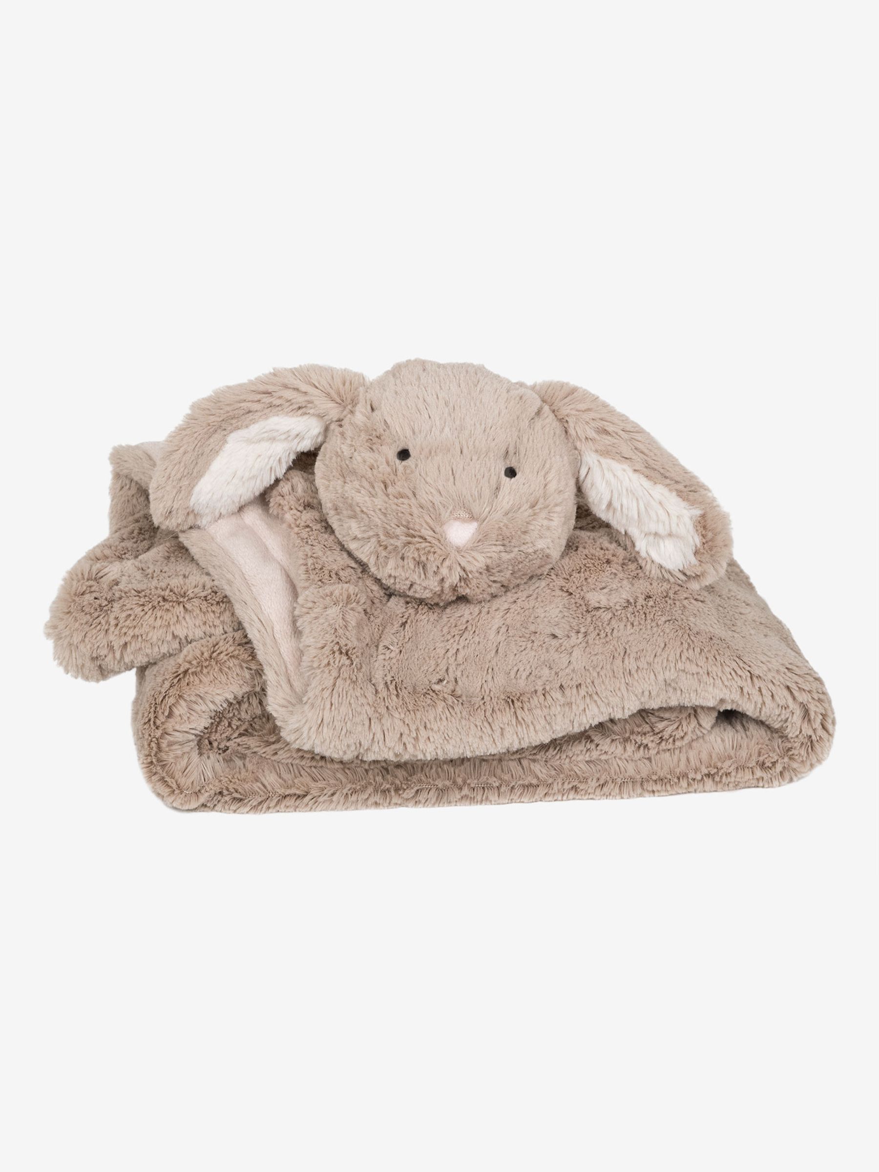 Neutral Bunny Snuggle Blanket - Image 4 of 6