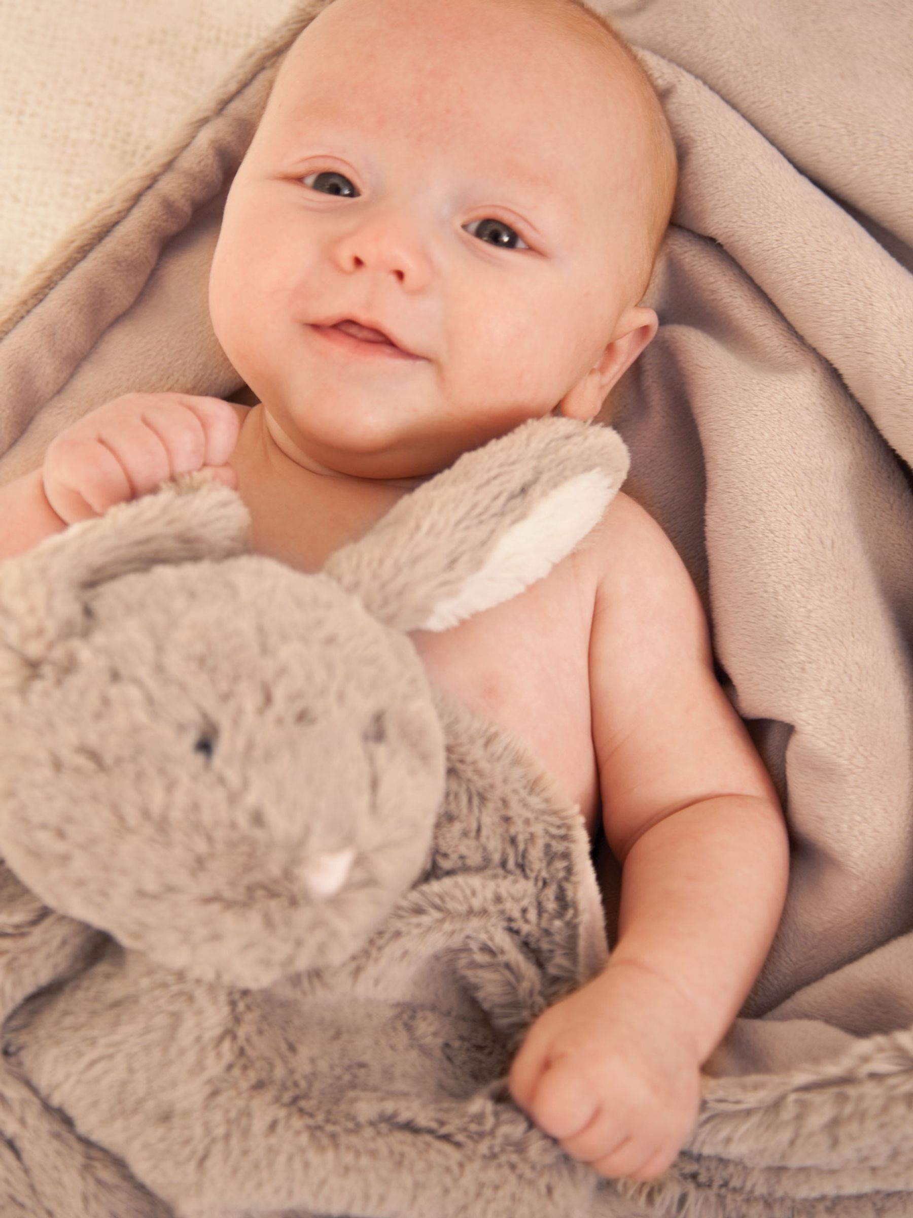 Neutral Bunny Snuggle Blanket - Image 6 of 6