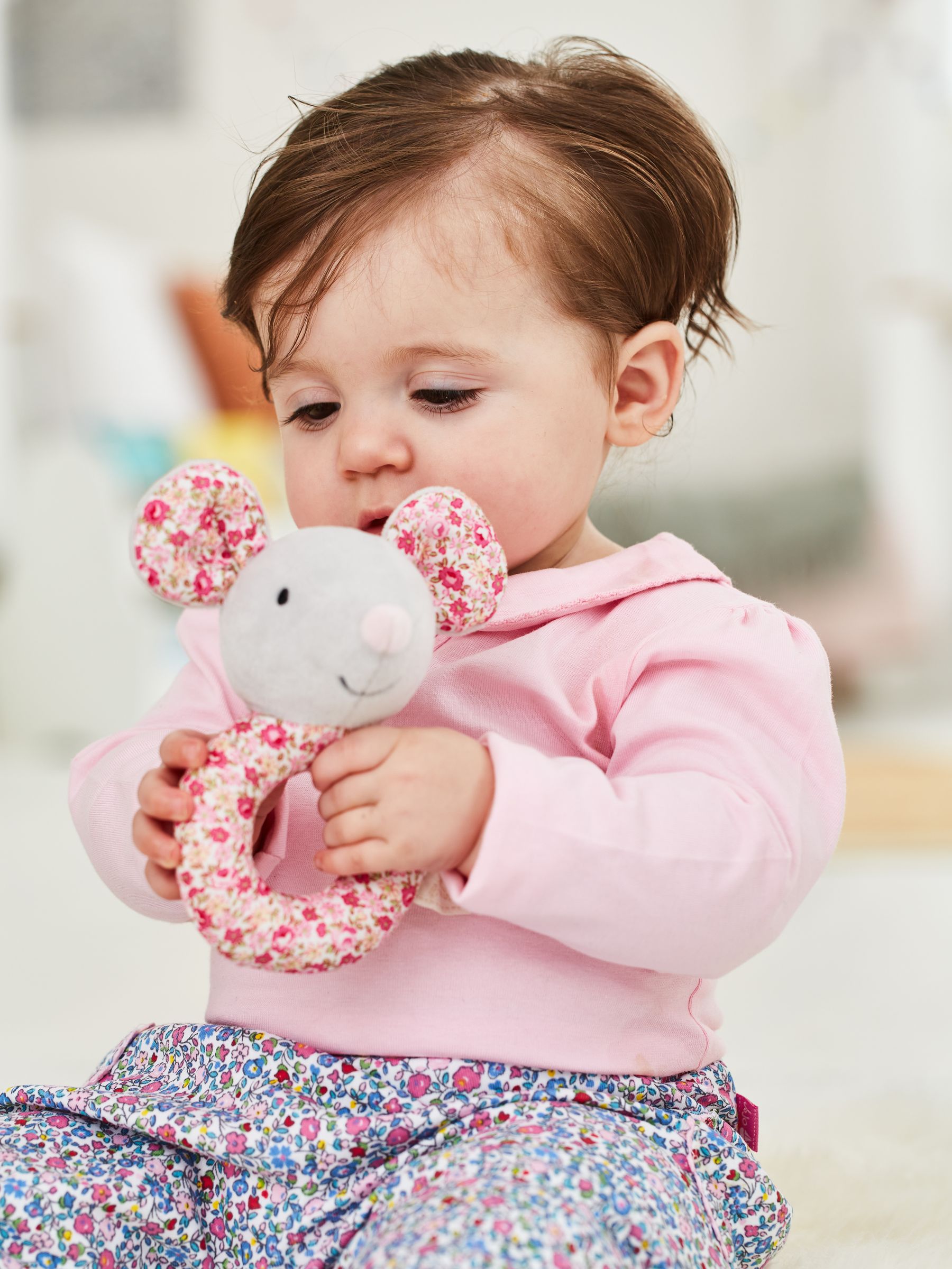 Mouse Plush Ring Rattle - Image 4 of 4