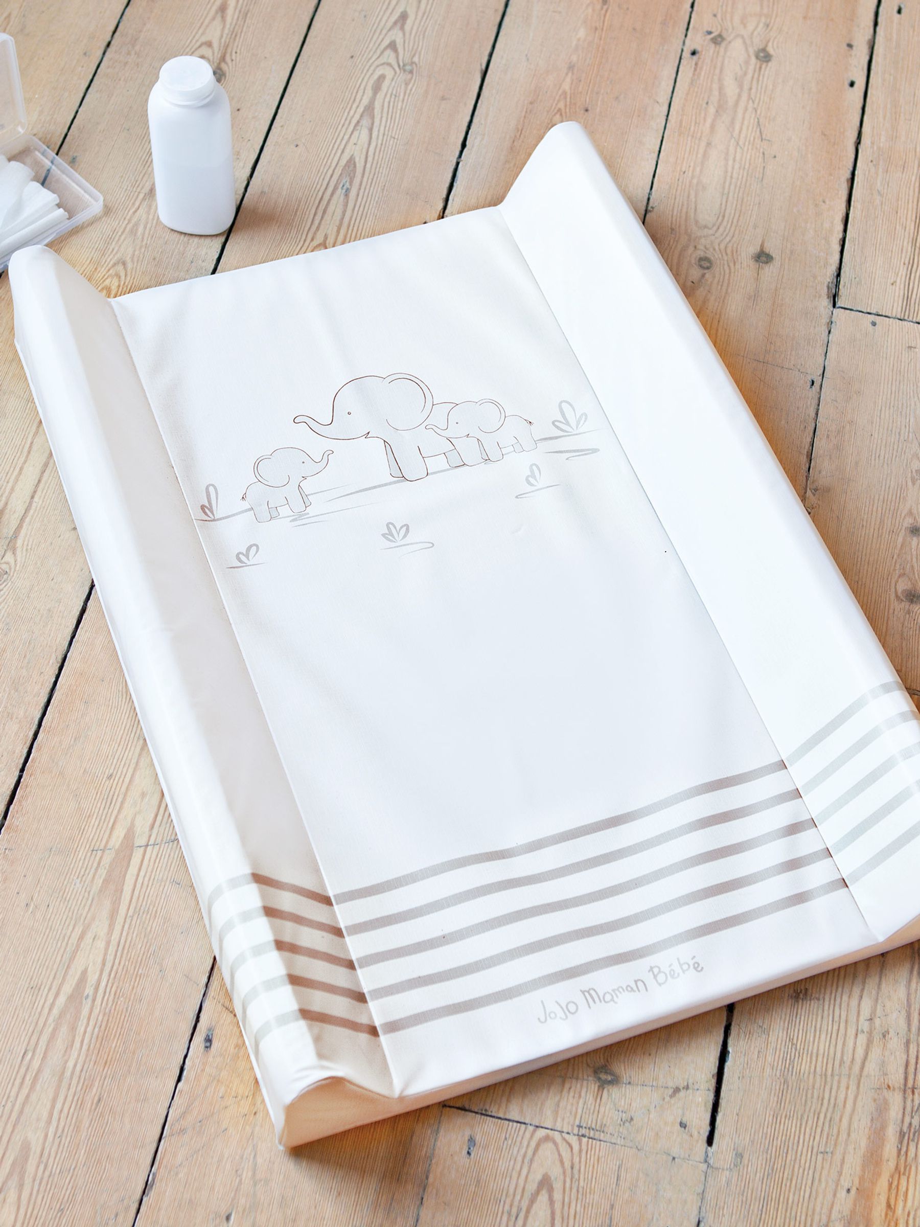 Grey Elephant Side Support Baby Changing Mat - Image 2 of 3