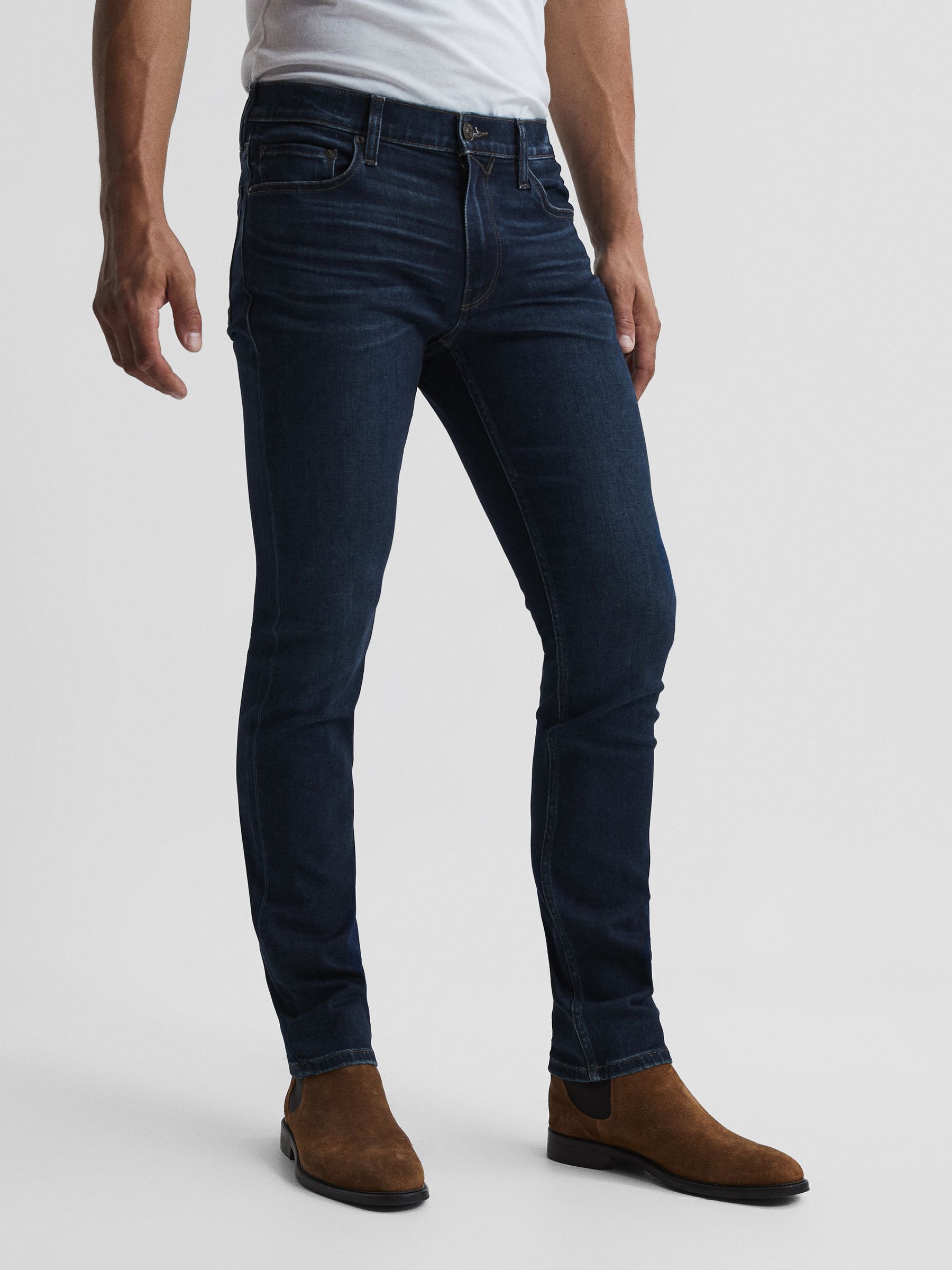 PAIGE High Stretch Slim Fit Jeans in Girard - Image 1 of 7 PAIGE High Stretch Slim Fit Jeans in Girard - Image 1 of 7