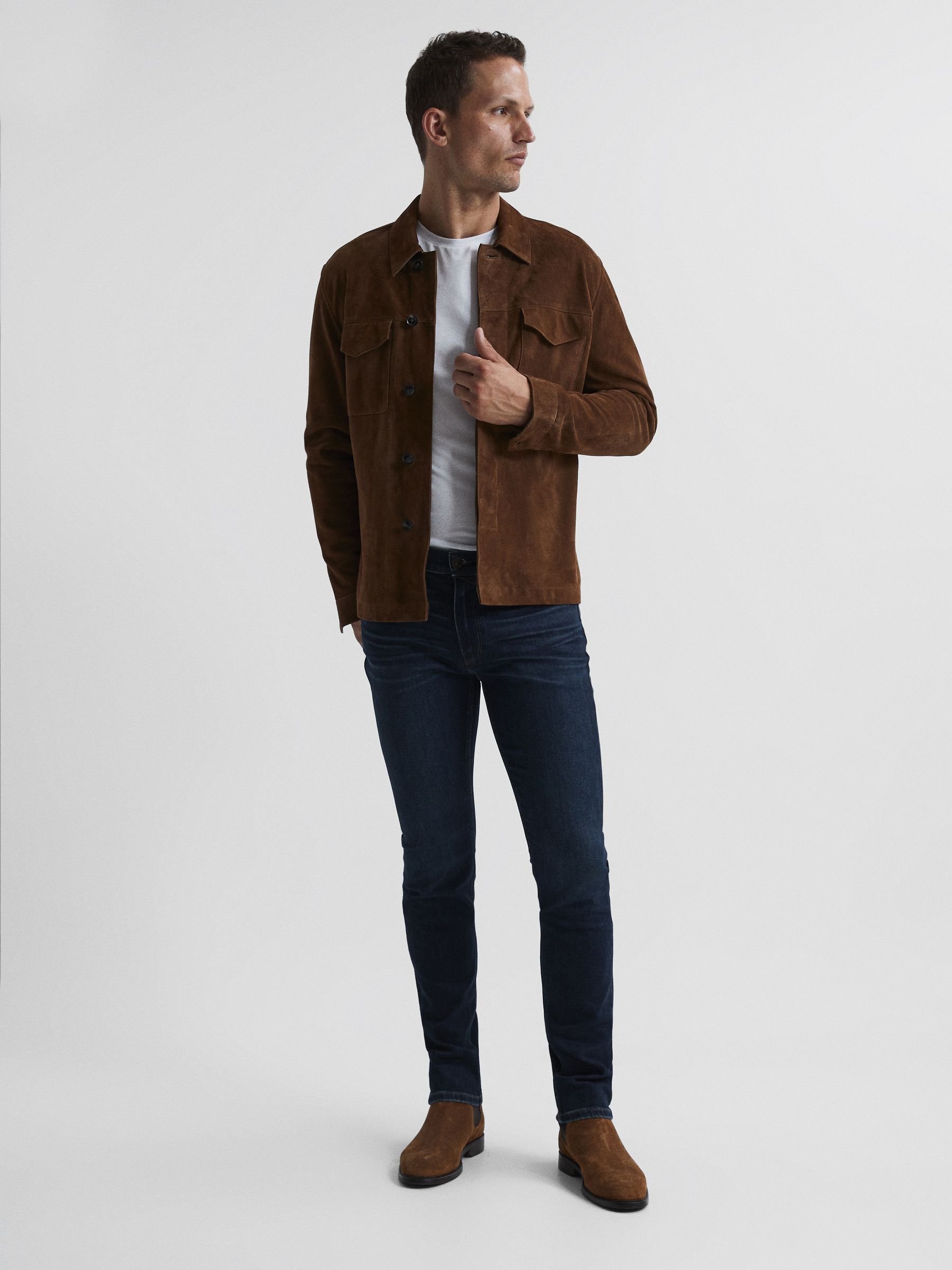 PAIGE High Stretch Slim Fit Jeans in Girard - Image 7 of 7