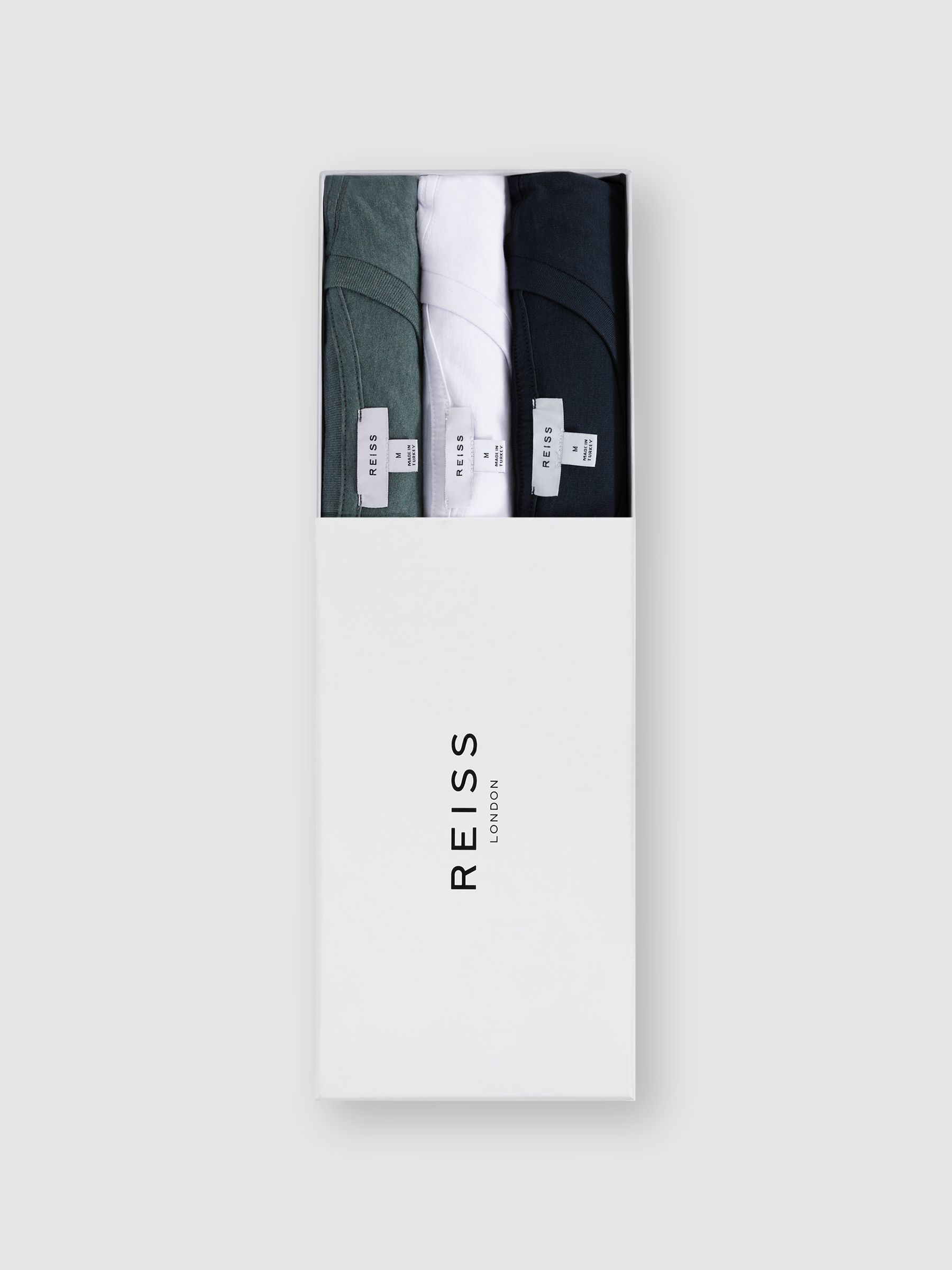 Cotton-Jersey Crew-Neck T-shirts 3 Pack in Multi Colors - Image 1 of 7