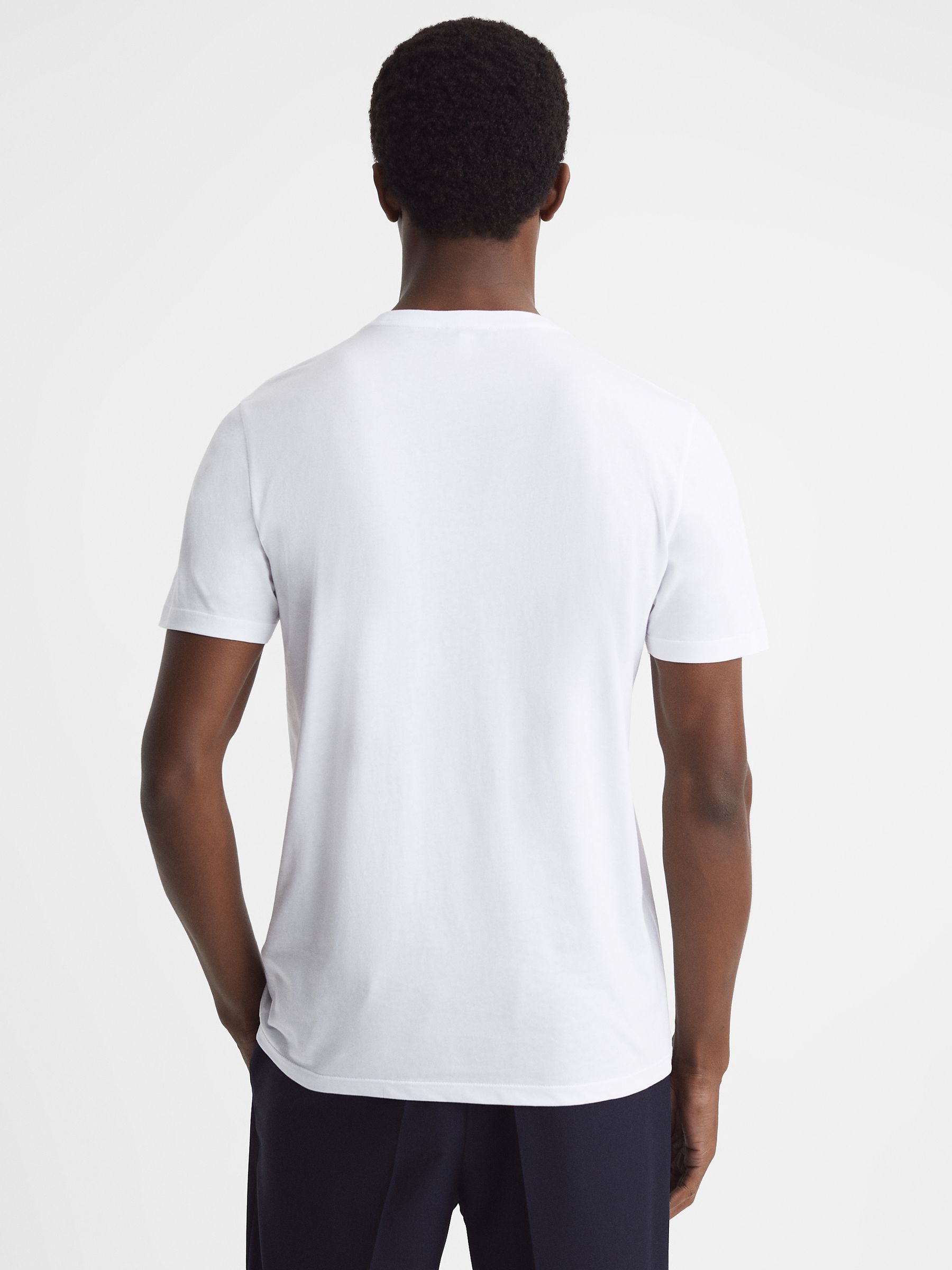 Cotton-Jersey Crew-Neck T-shirts 3 Pack in Multi Colors - Image 3 of 7