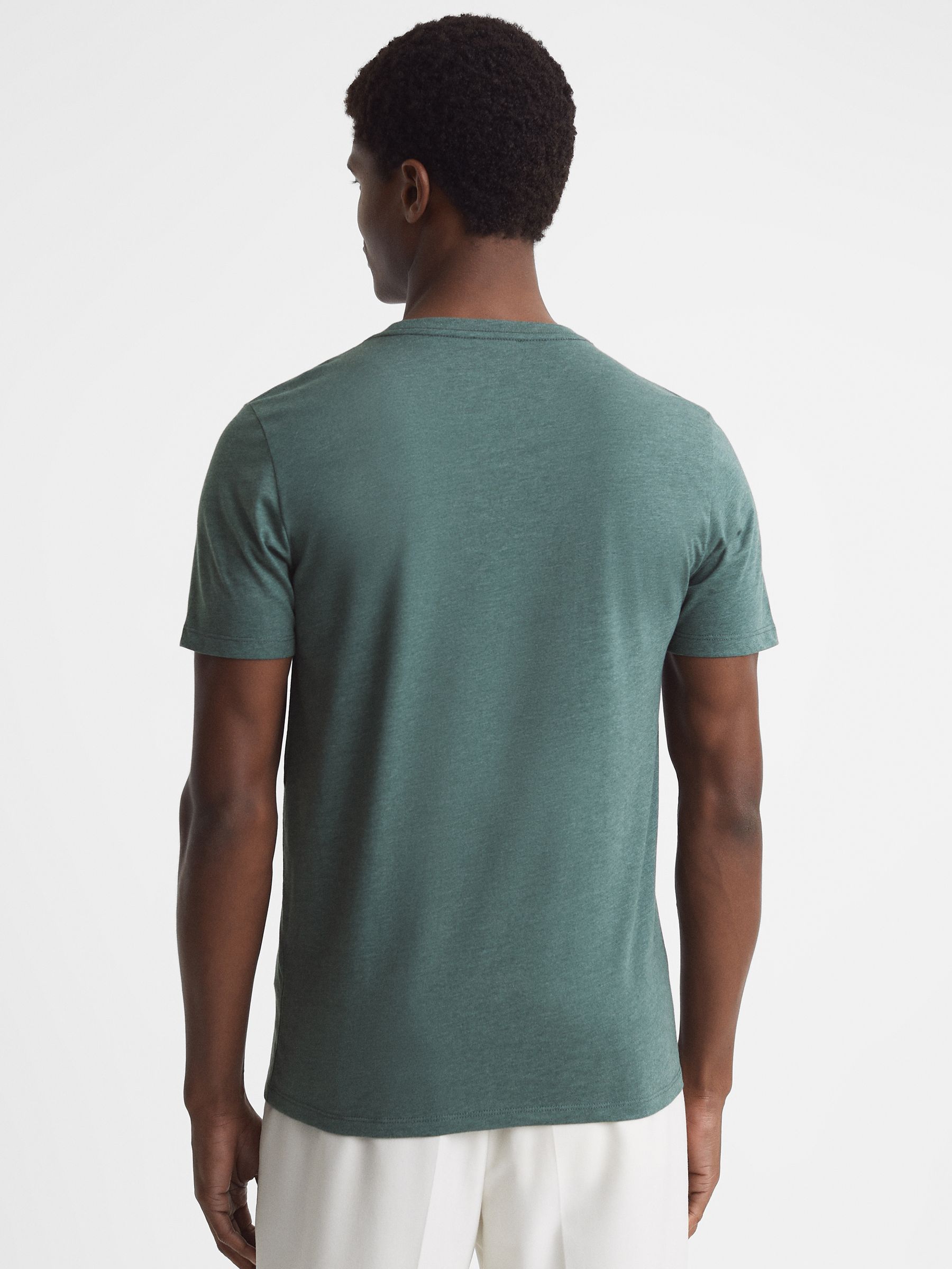 Cotton-Jersey Crew-Neck T-shirts 3 Pack in Multi Colors - Image 5 of 7