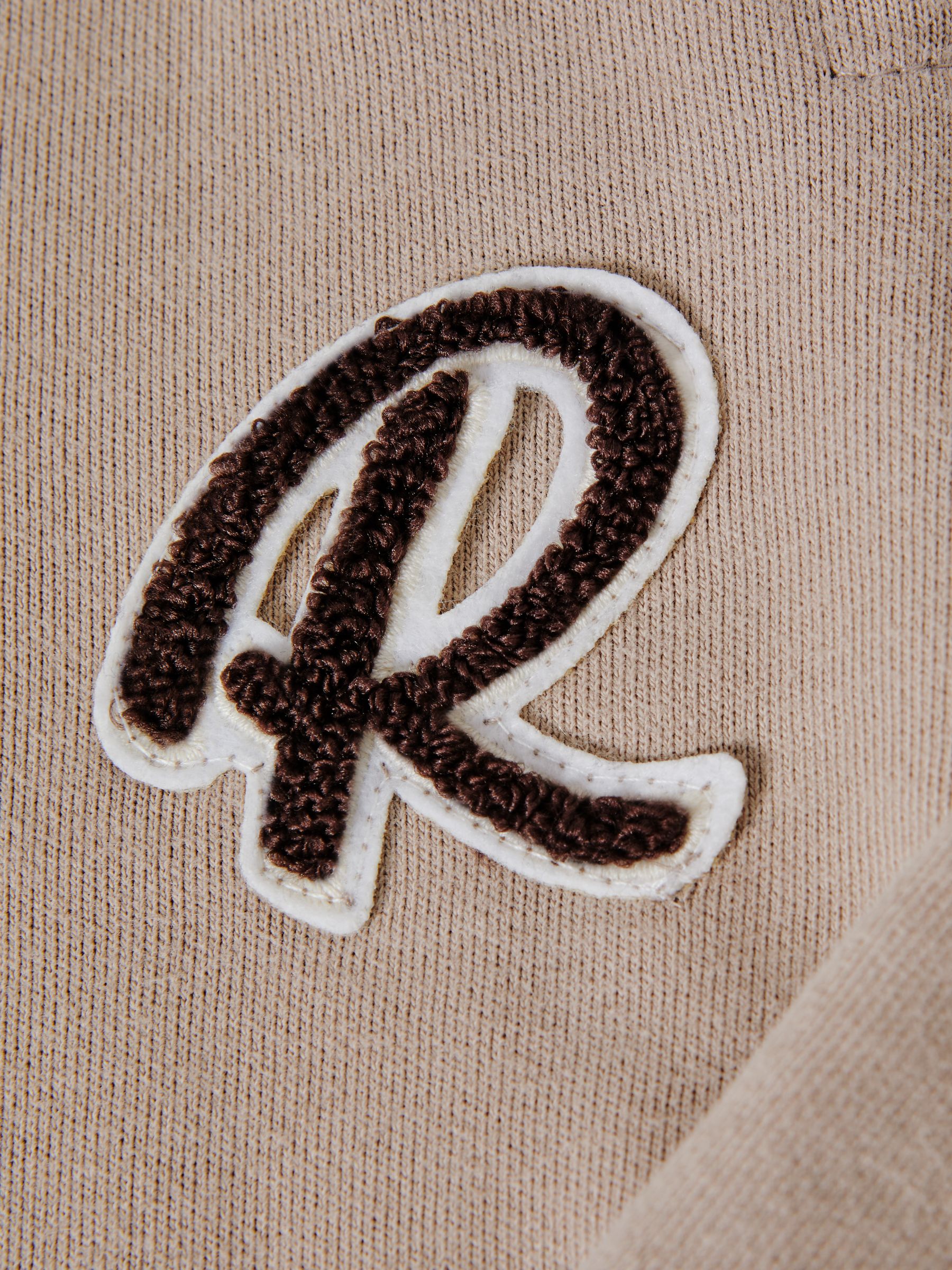 Senior Garment Dyed Logo Joggers in Taupe - Image 6 of 6