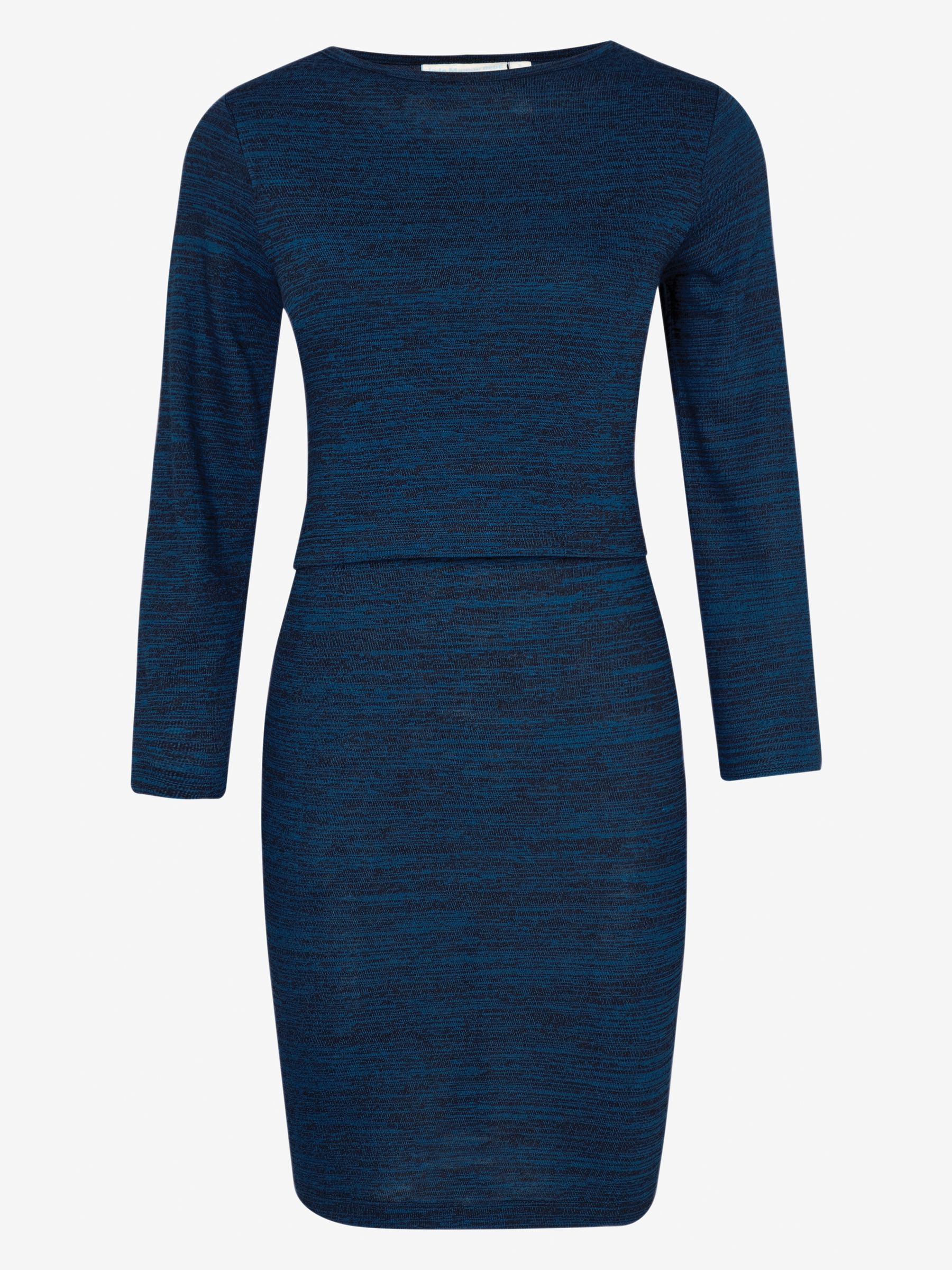 Marl Nursing Dress in Navy - Image 6 of 6