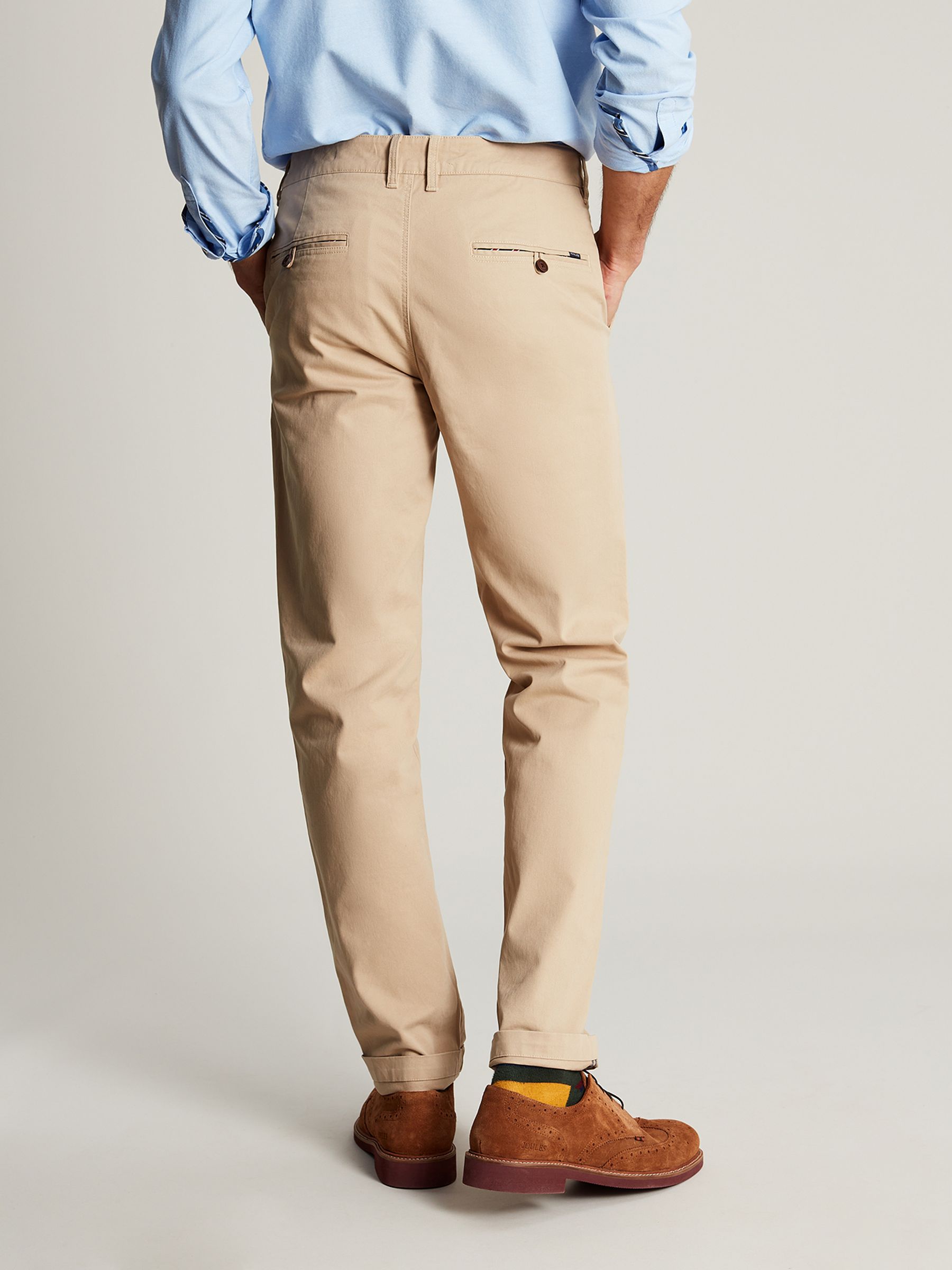Stamford Beige Slim Fit Chinos - Image 5 of 5