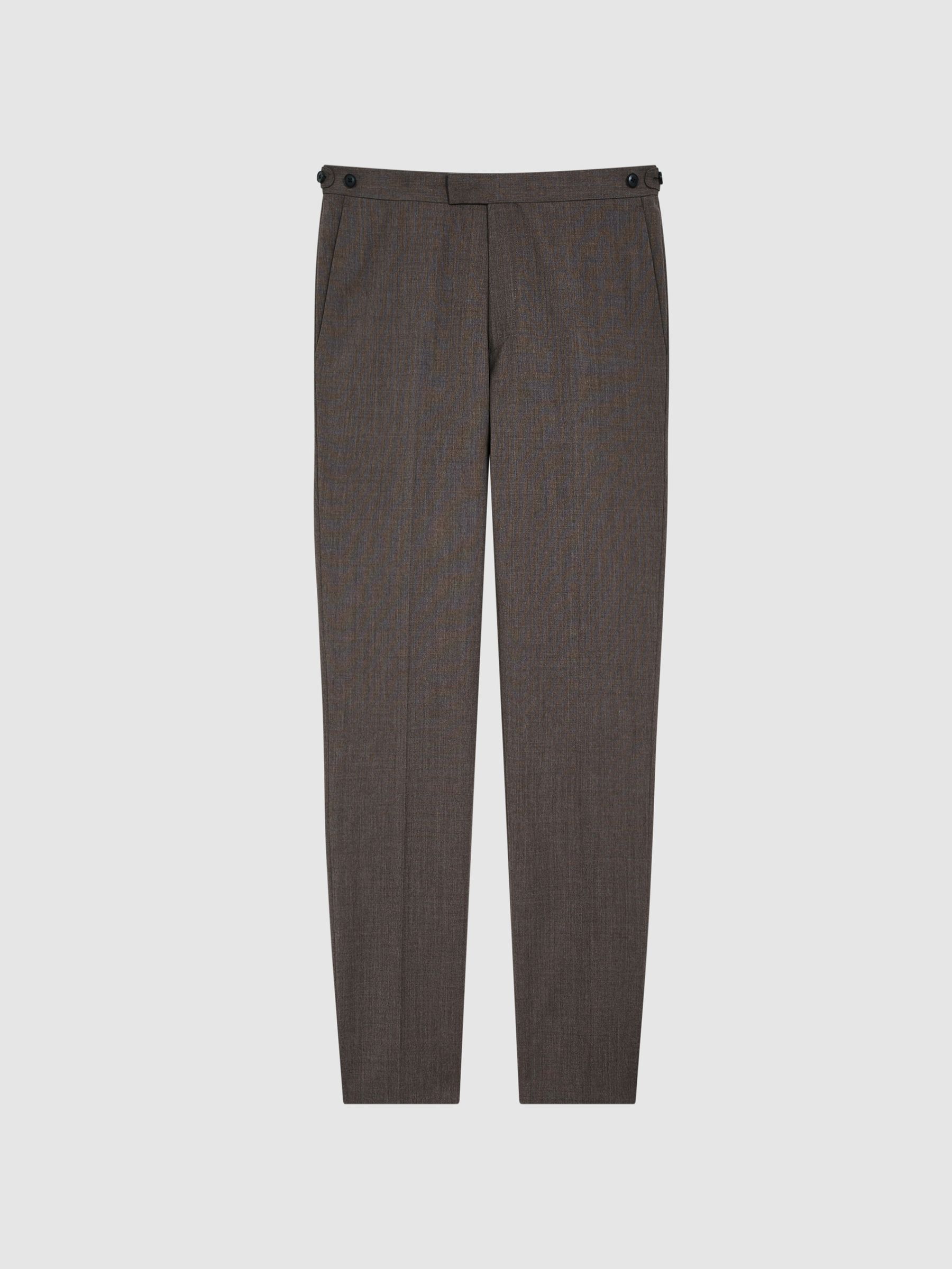 Slim Fit Trousers in Mocha - Image 2 of 5