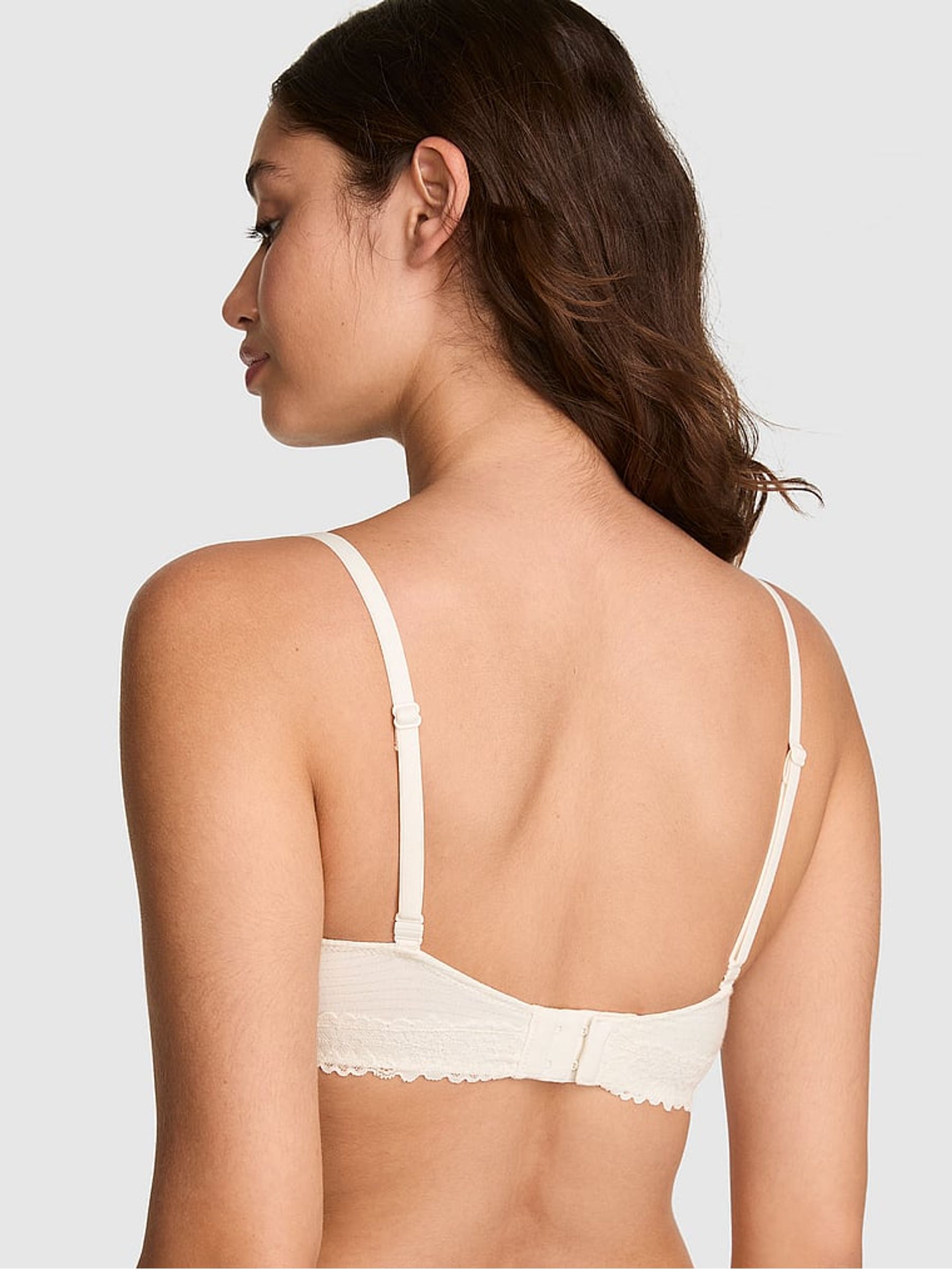 Cosy White Shine Push Up Lace Trim Bra - Image 3 of 3 Cosy White Shine Push Up Lace Trim Bra - Image 3 of 3