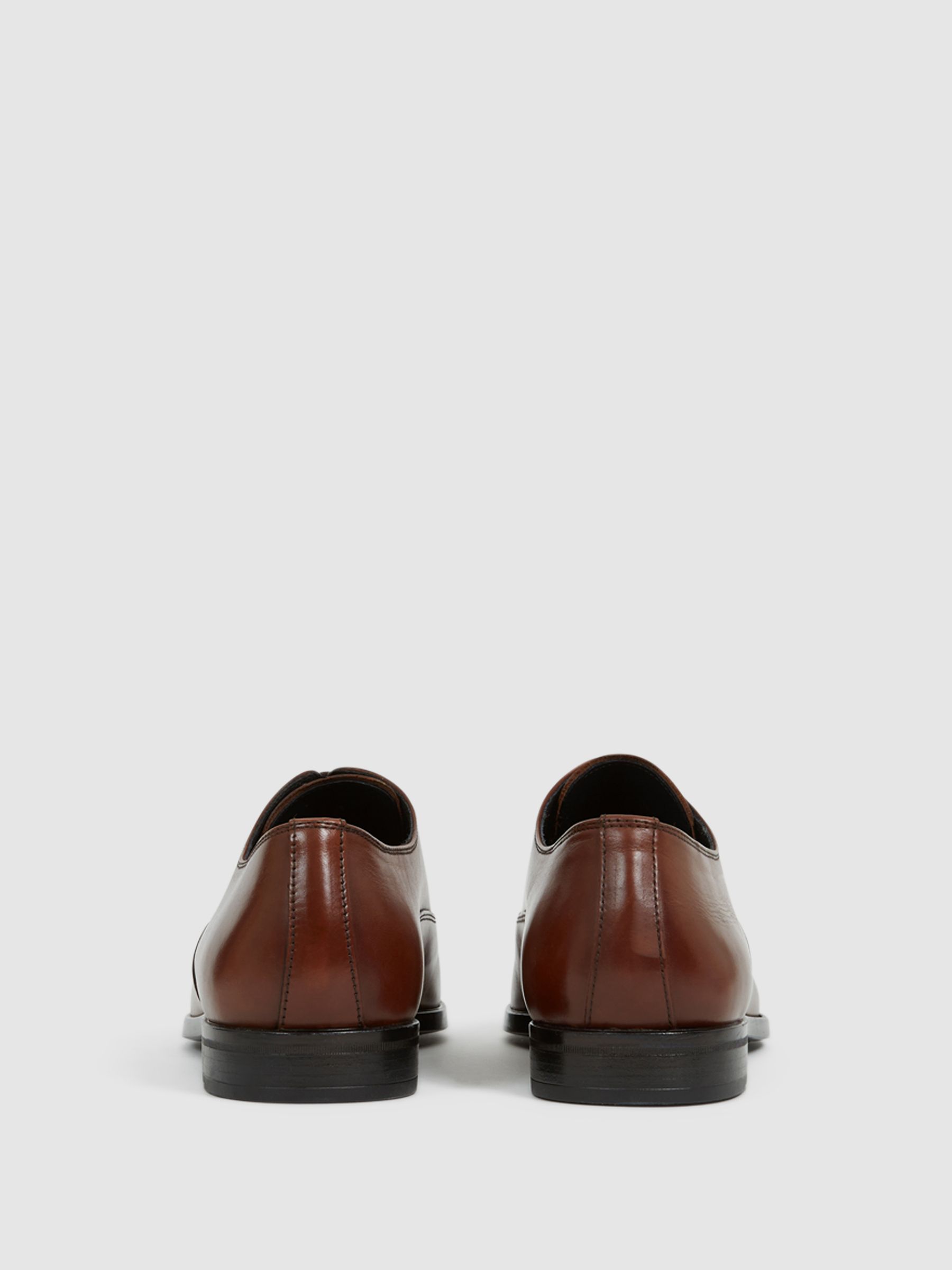 Leather Oxford Shoes in Tan - Image 5 of 5