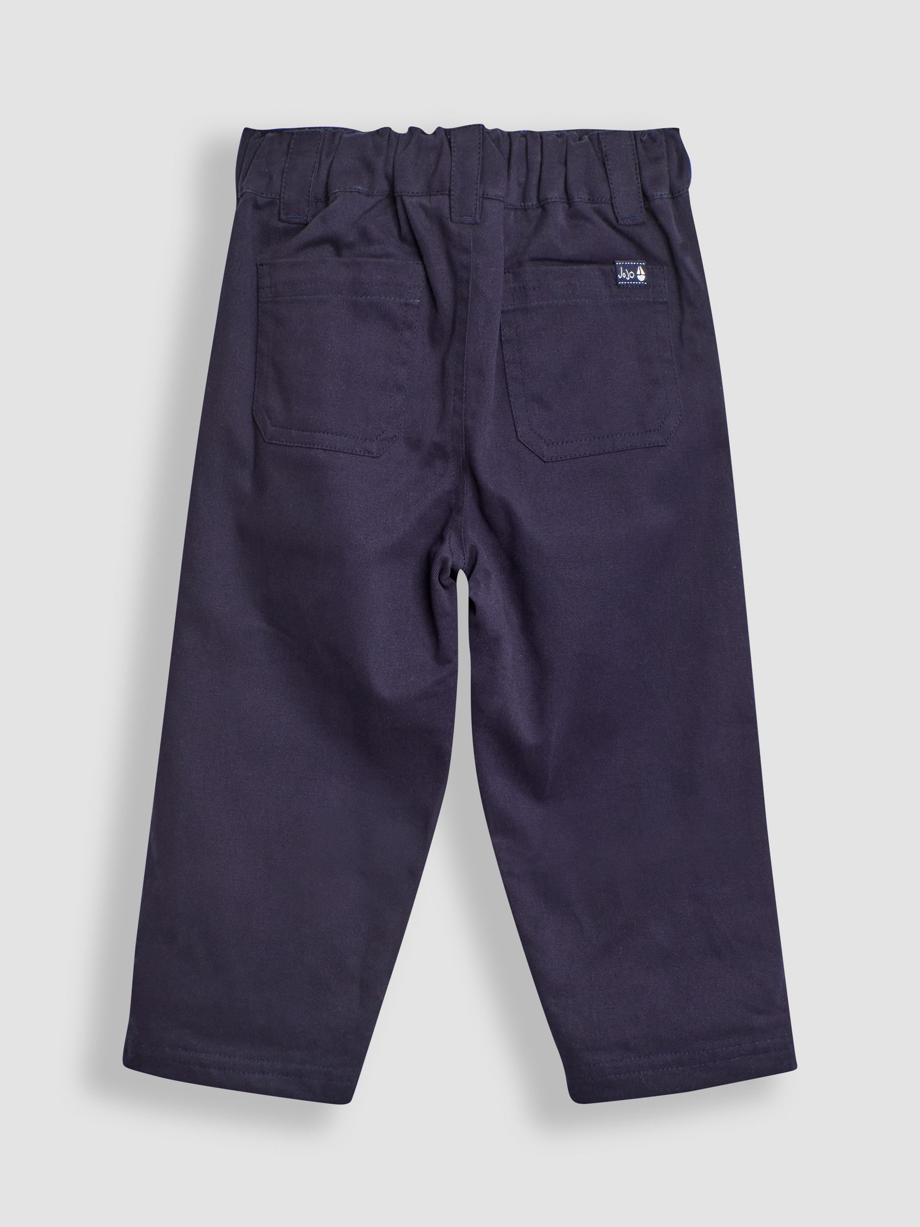 Navy Jersey Lined Twill Trousers - Image 2 of 6