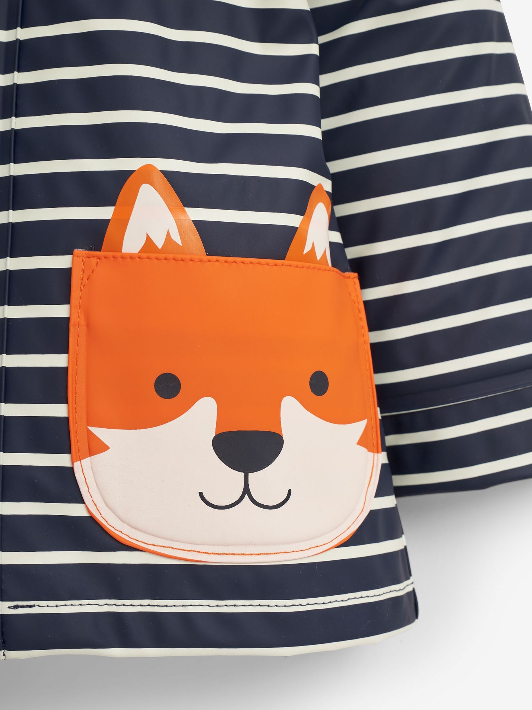 Navy Stripe Fox Waterproof Jacket - Image 4 of 7