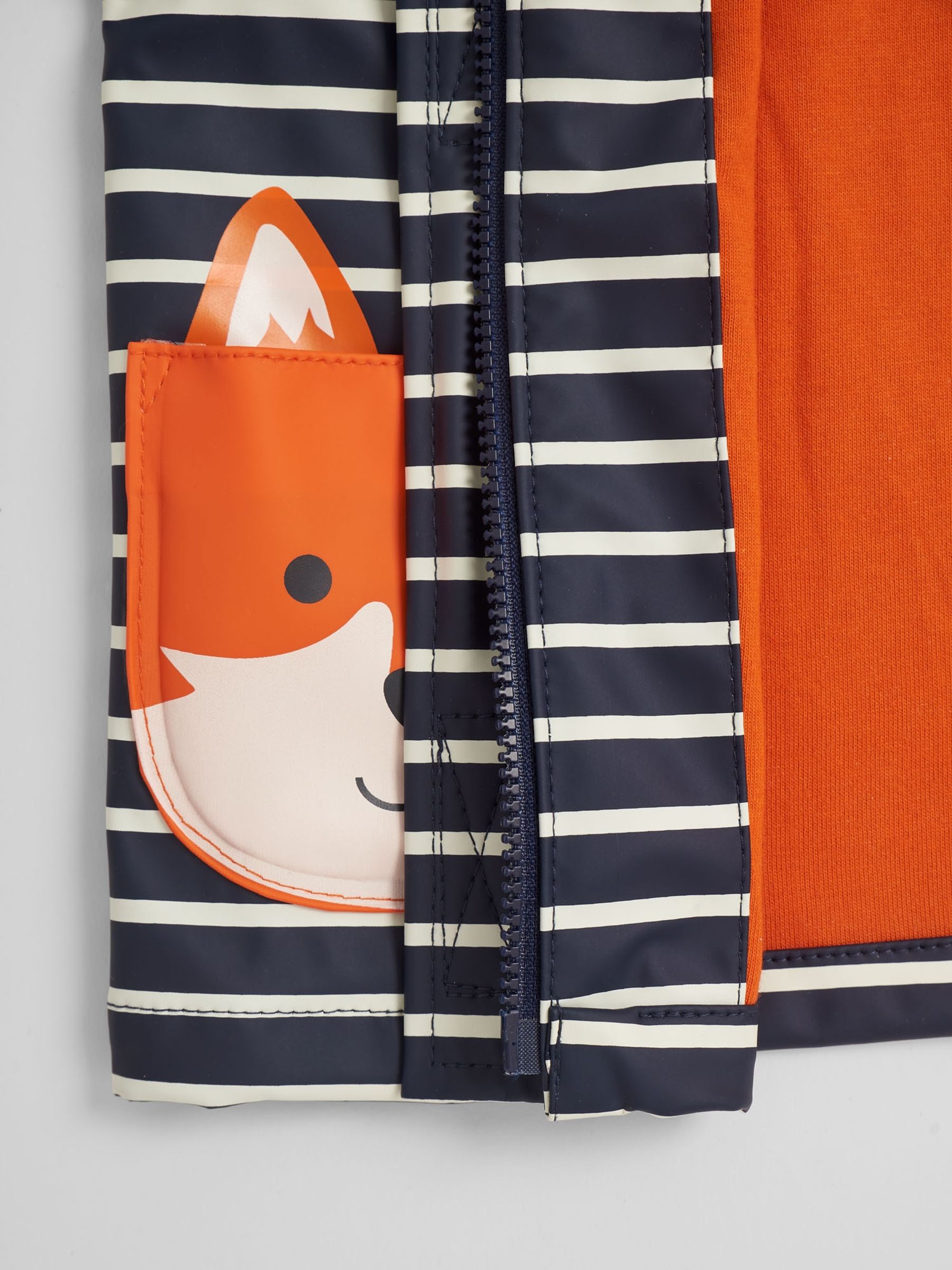 Navy Stripe Fox Waterproof Jacket - Image 5 of 7