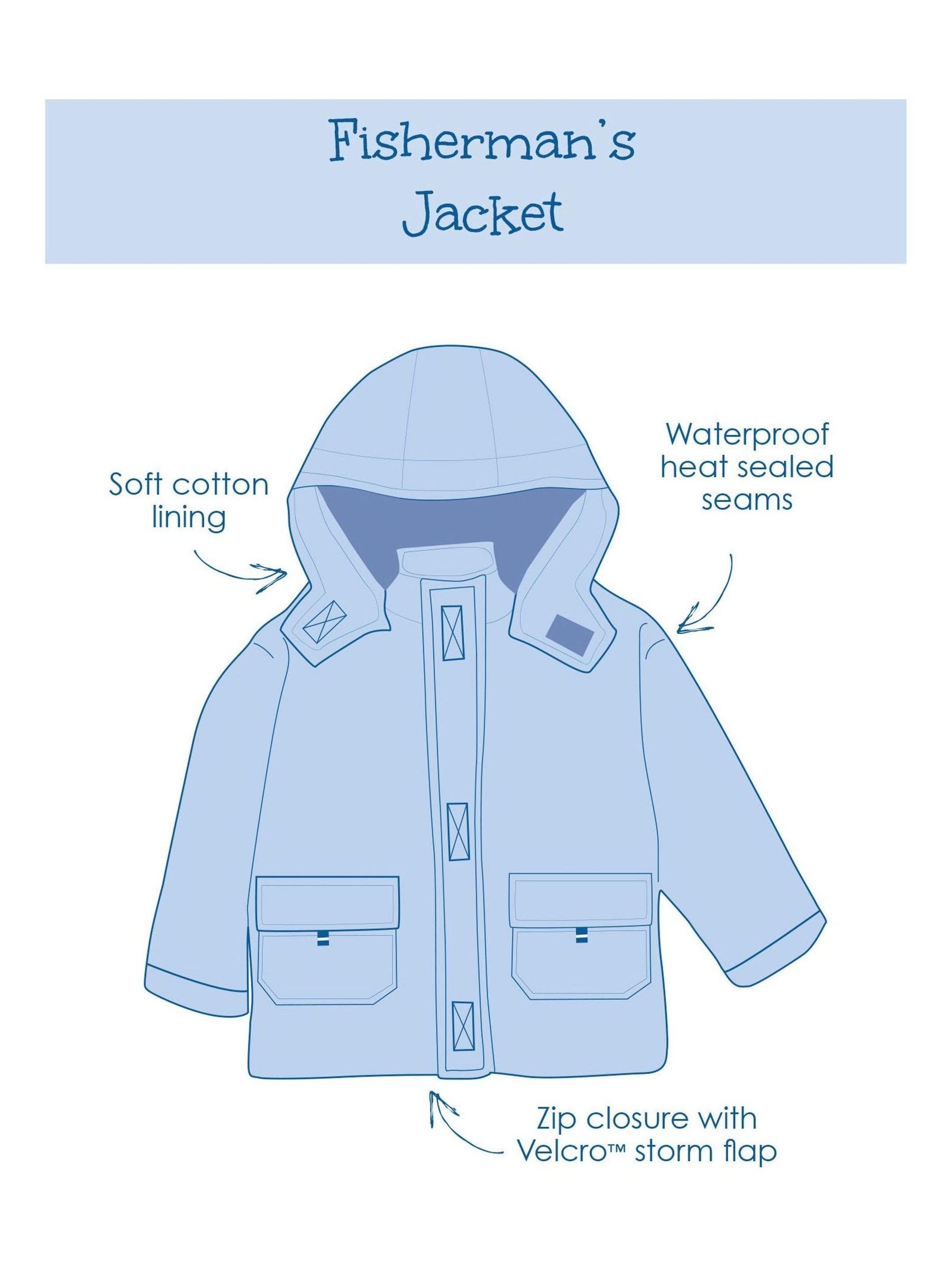 Navy Stripe Fox Waterproof Jacket - Image 7 of 7