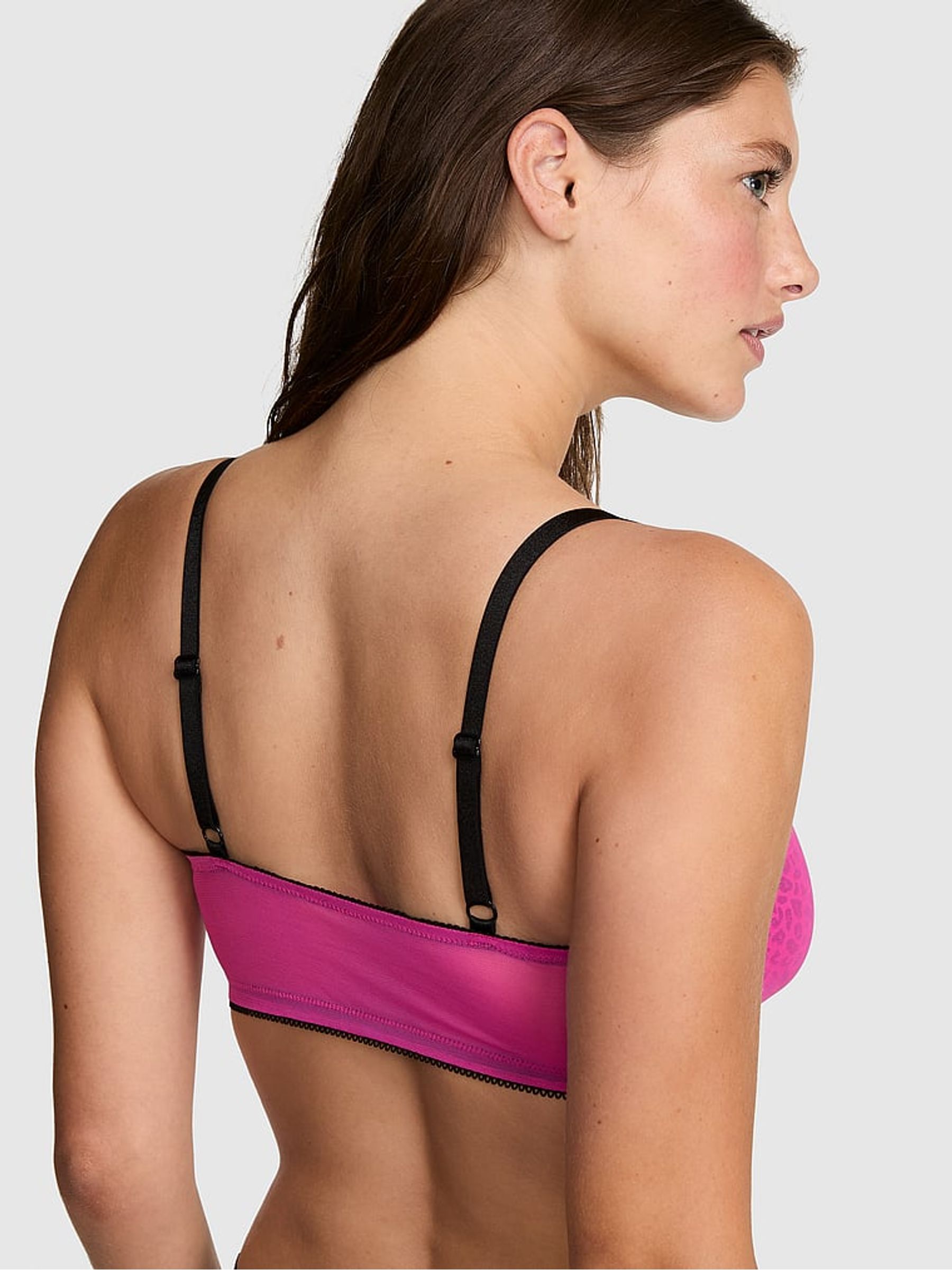 Pink Fire Leopard Sequin Bralette - Image 3 of 3 Pink Fire Leopard Sequin Bralette - Image 3 of 3