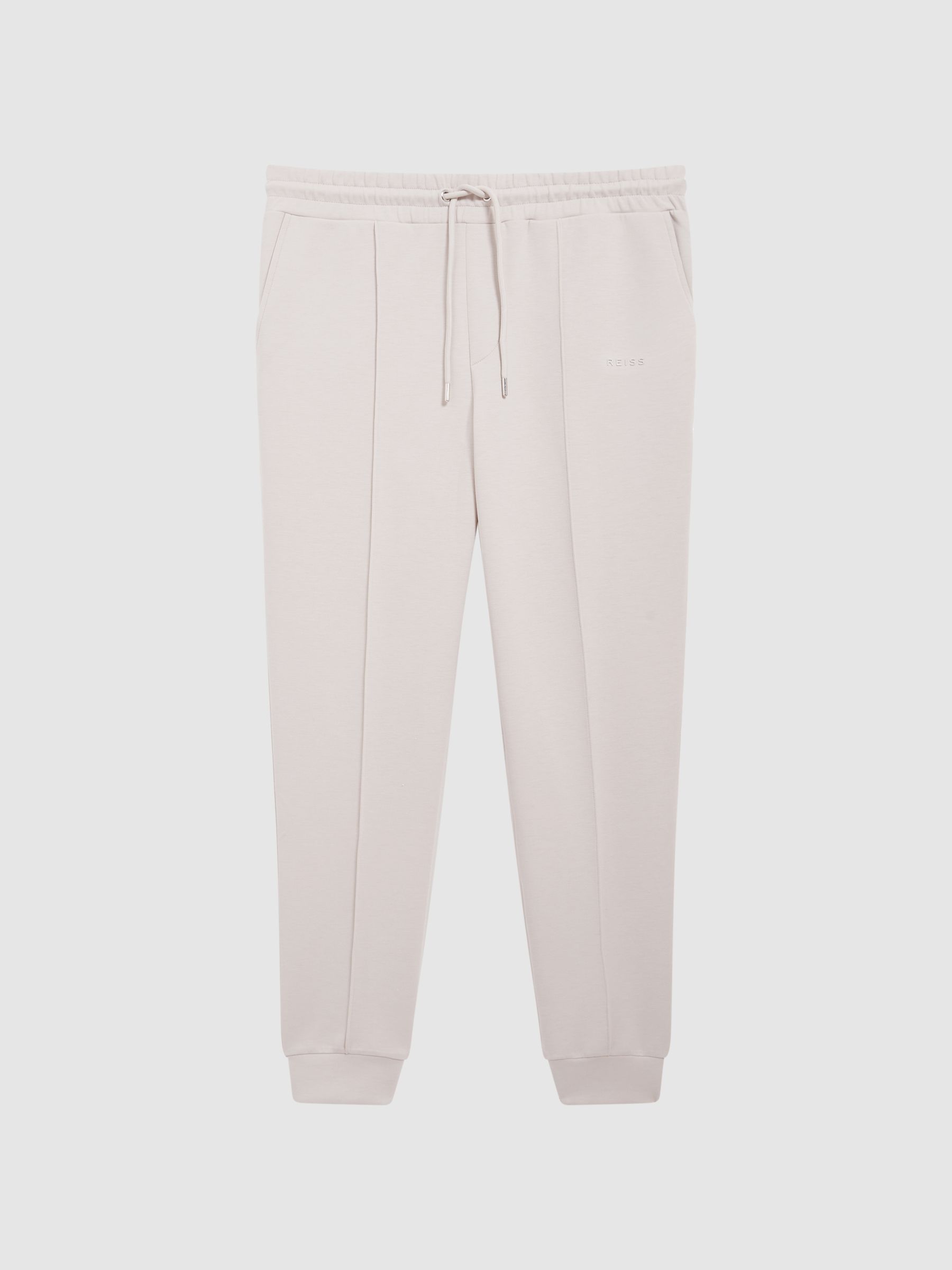 Interlock Drawstring Motif Joggers in Off White - Image 2 of 6