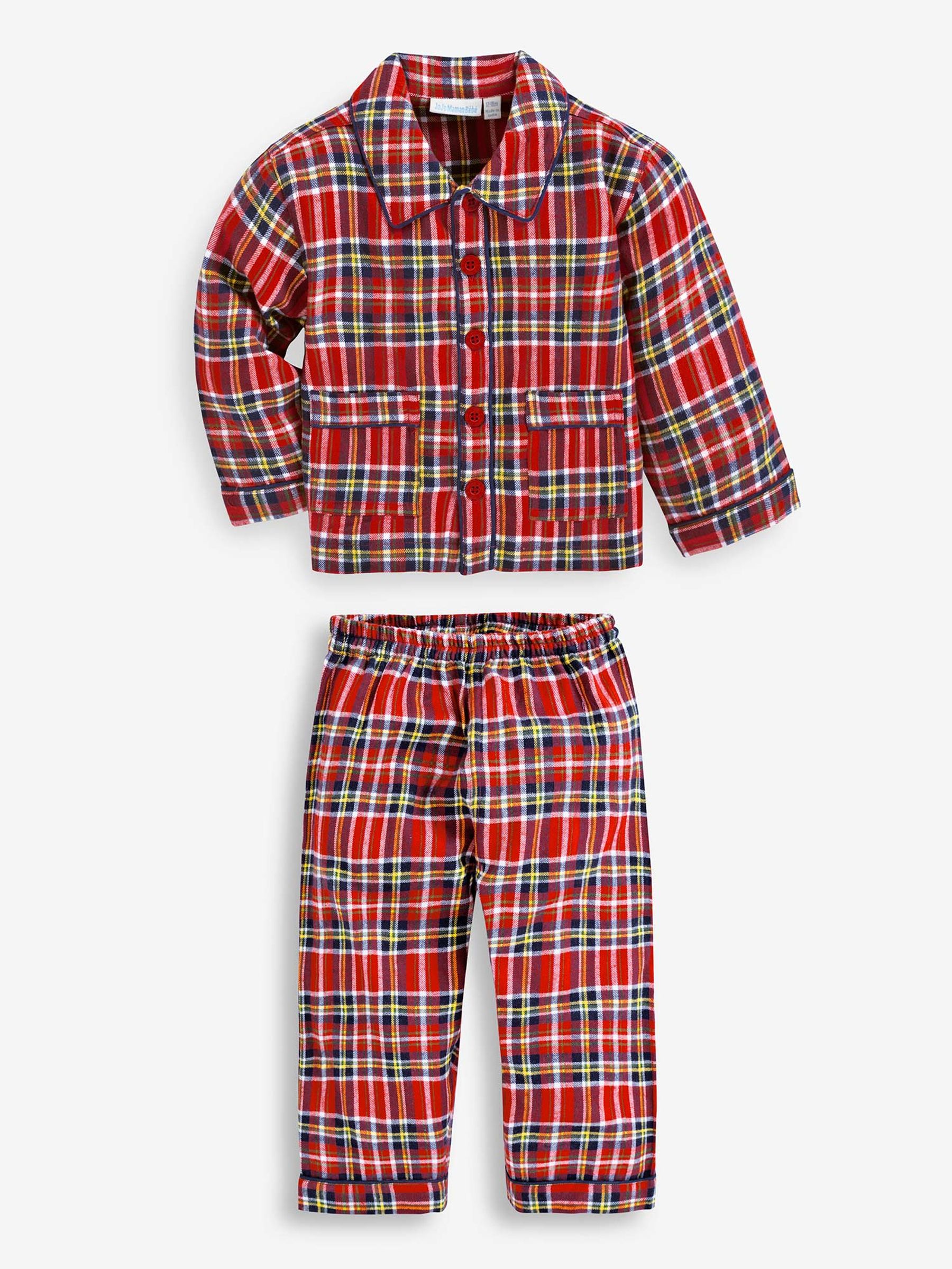 Red Tartan Pyjamas JoJo Maman Bébé