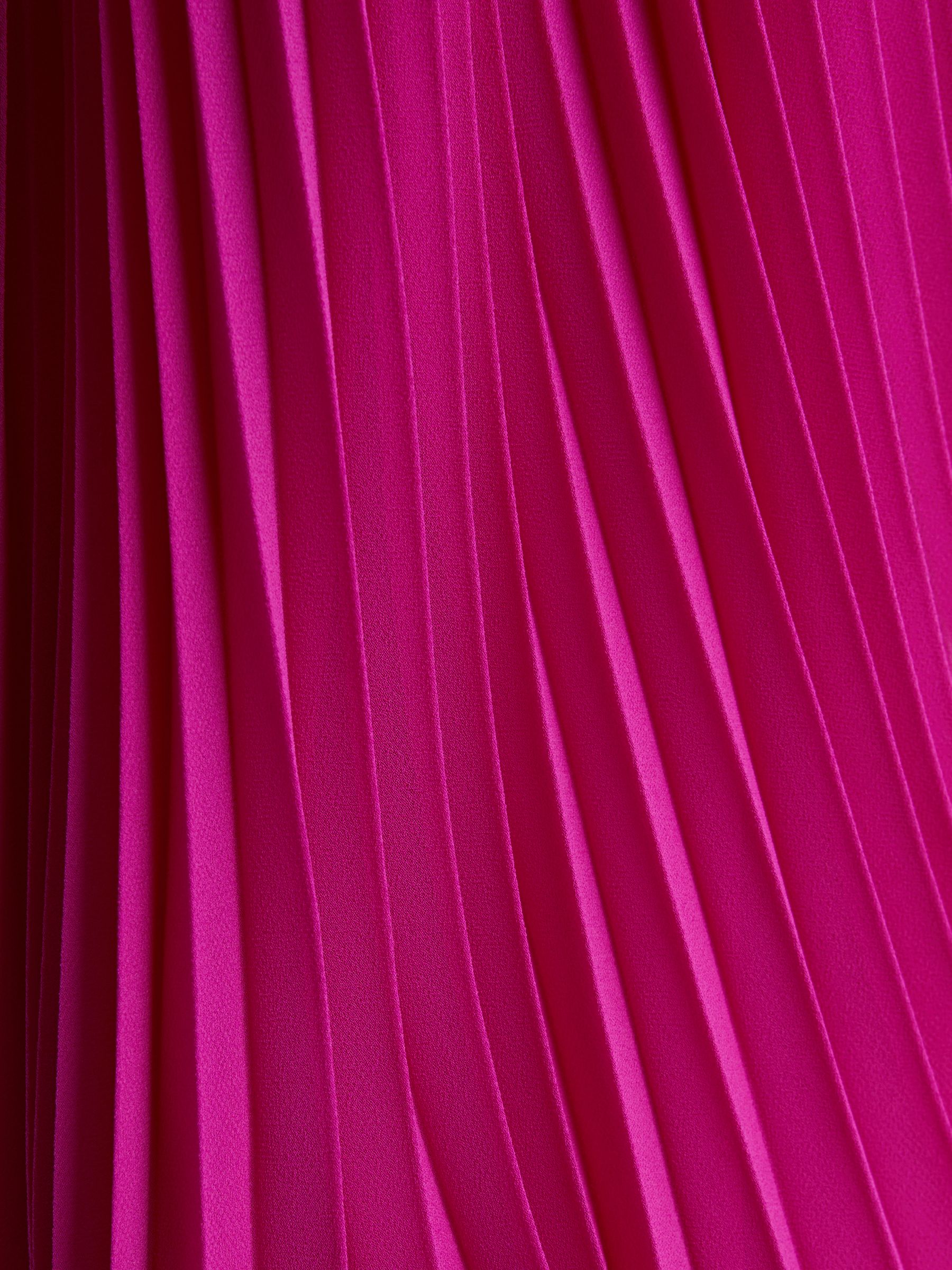 Florere Pleated Maxi Skirt in Bright Pink - Image 5 of 5