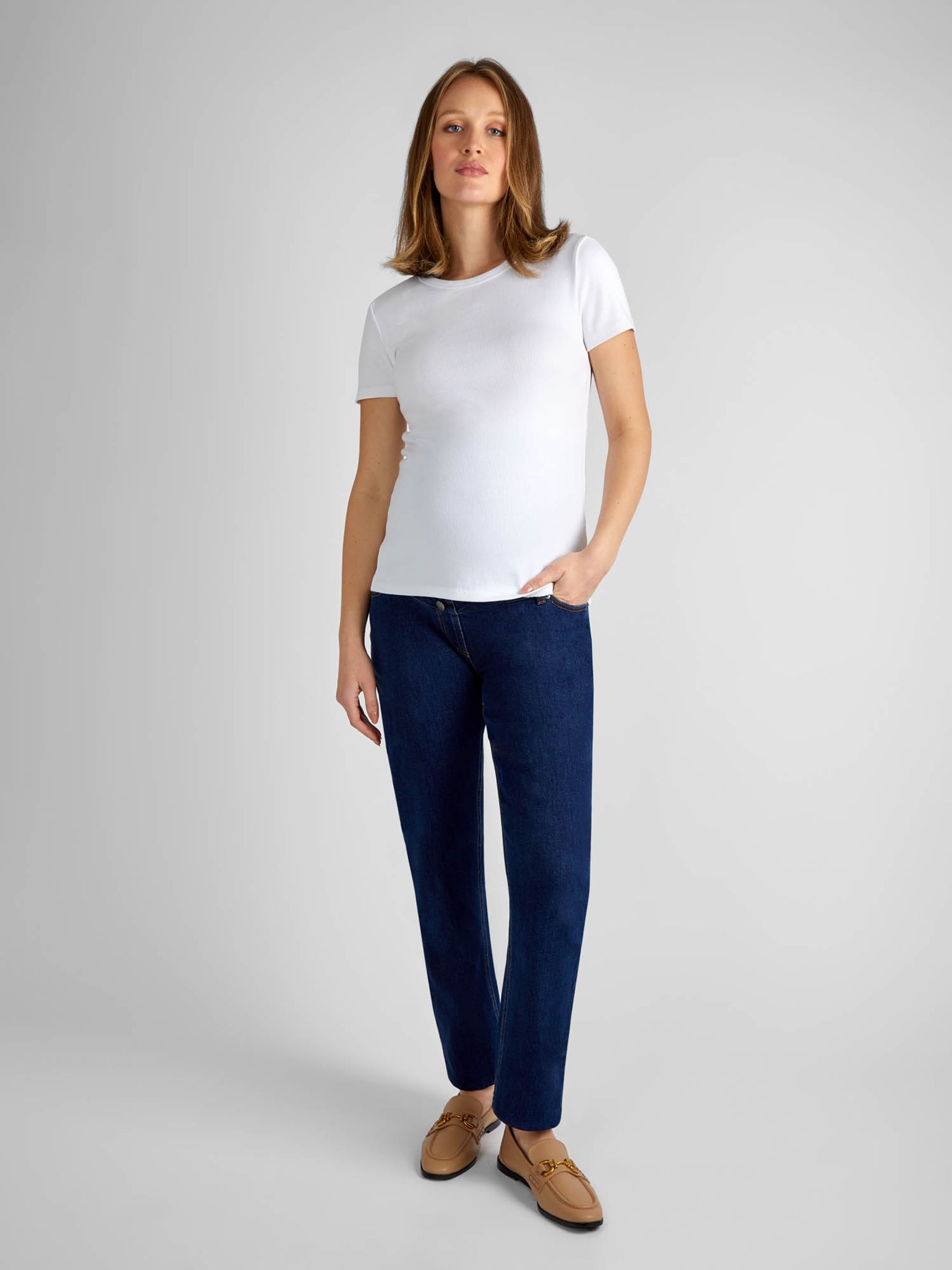 Mid Wash Straight Leg Maternity Jeans - Image 2 of 3