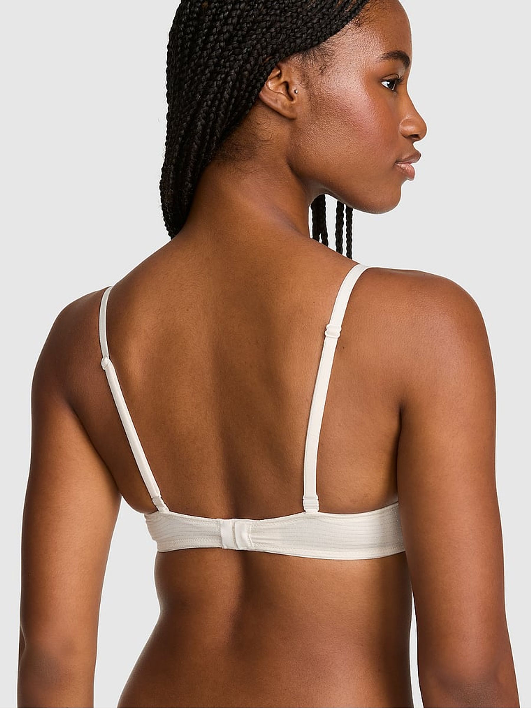Cosy White Shine Non Wired Push Up Lace Trim Bra - Image 2 of 2