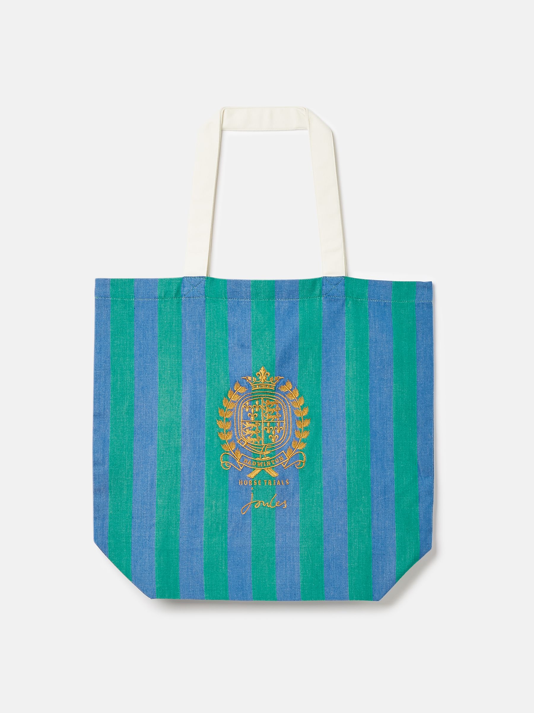 Official Badminton Blue & Green Striped Tote Bag - Image 3 of 5