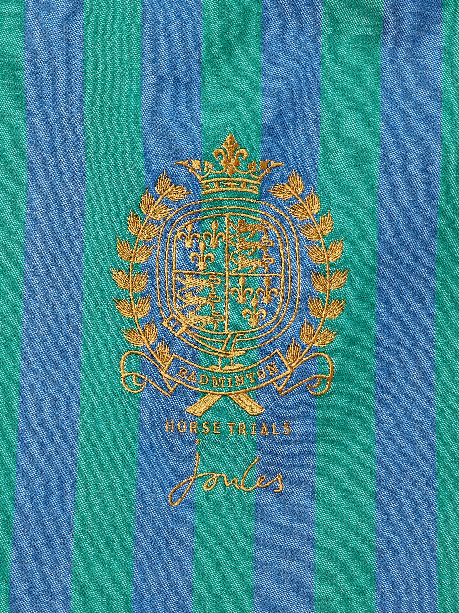 Official Badminton Blue & Green Striped Tote Bag - Image 5 of 5 Official Badminton Blue & Green Striped Tote Bag - Image 5 of 5