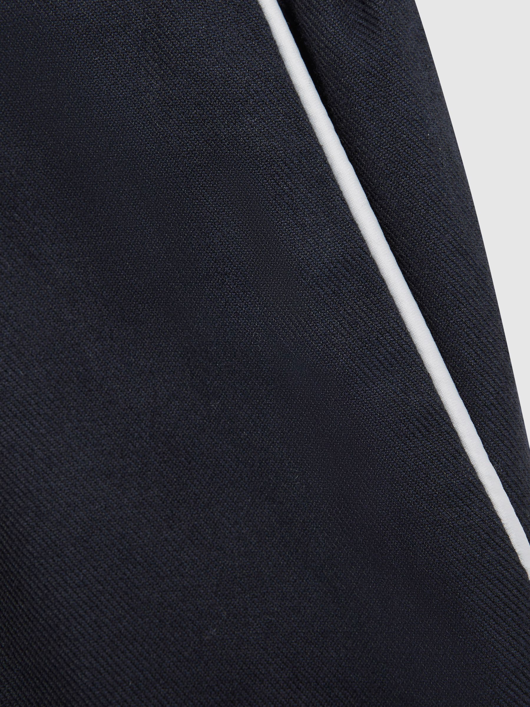 4-9 yrs Cotton Piped Pyjama Trousers in Navy - Image 6 of 6