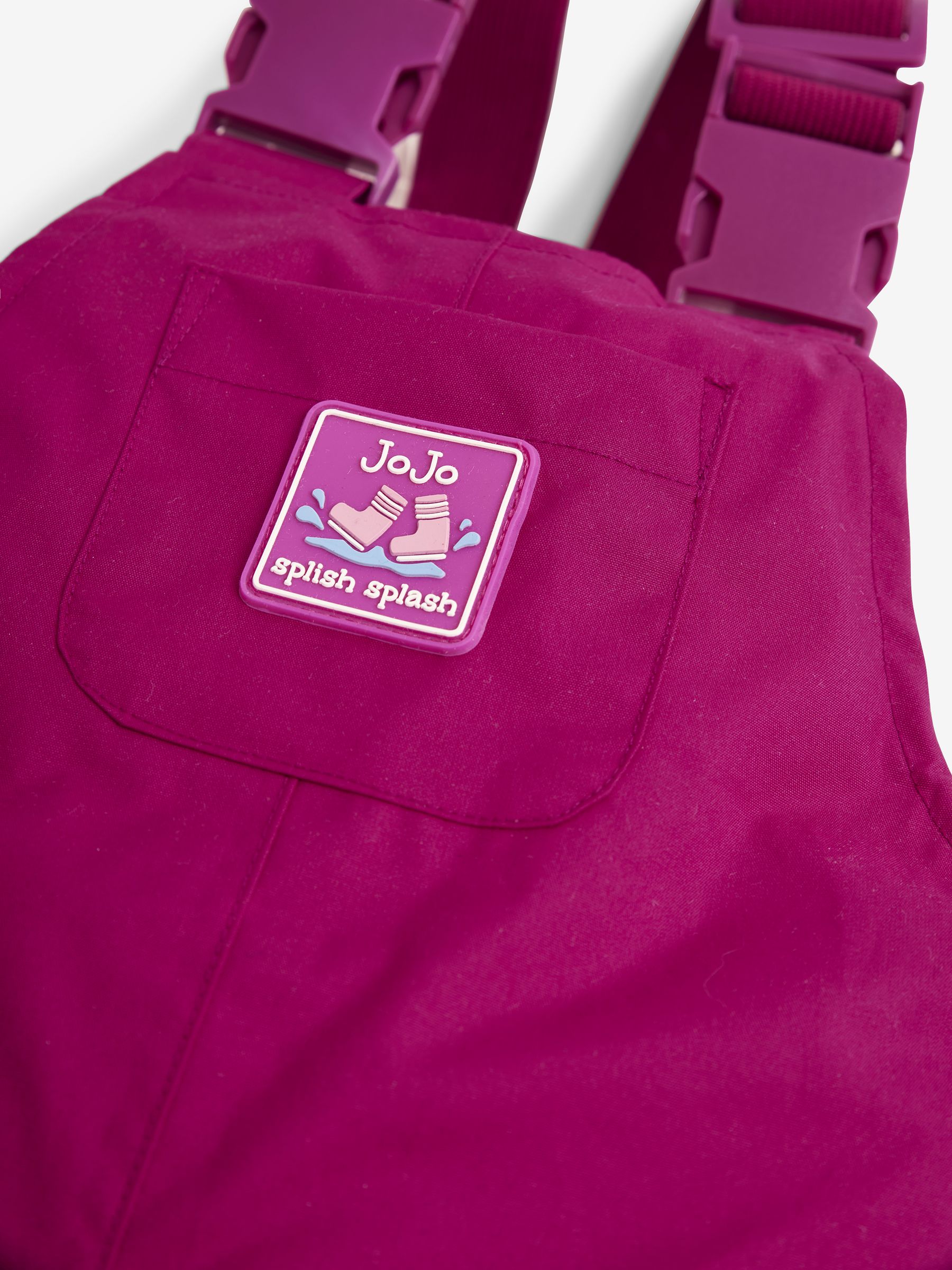Berry Pink Pack-Away Waterproof Dungarees - Image 2 of 3