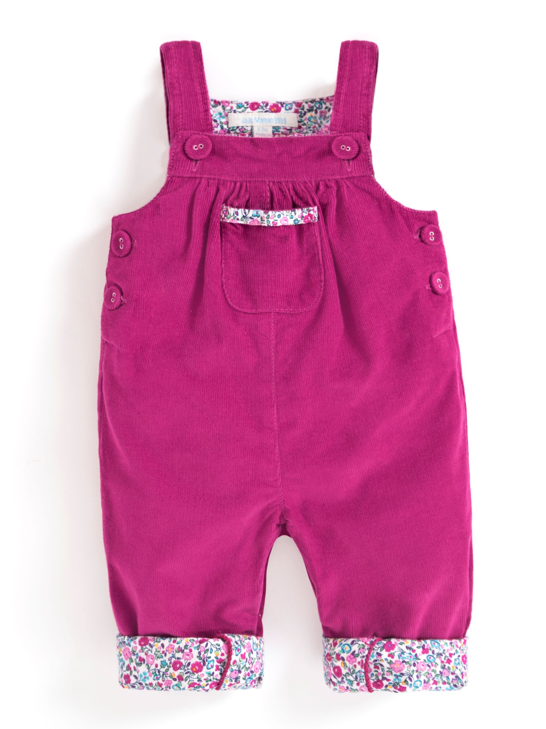 Raspberry Pretty Cord Dungarees - Image 3 of 3