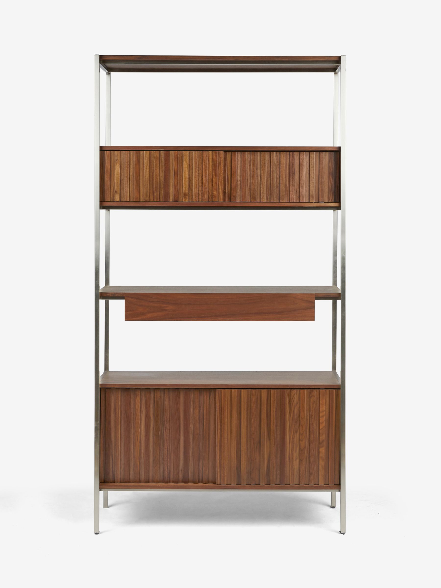 Jasper Conran London Brown Belgrave Walnut Shelving Unit - Image 2 of 6