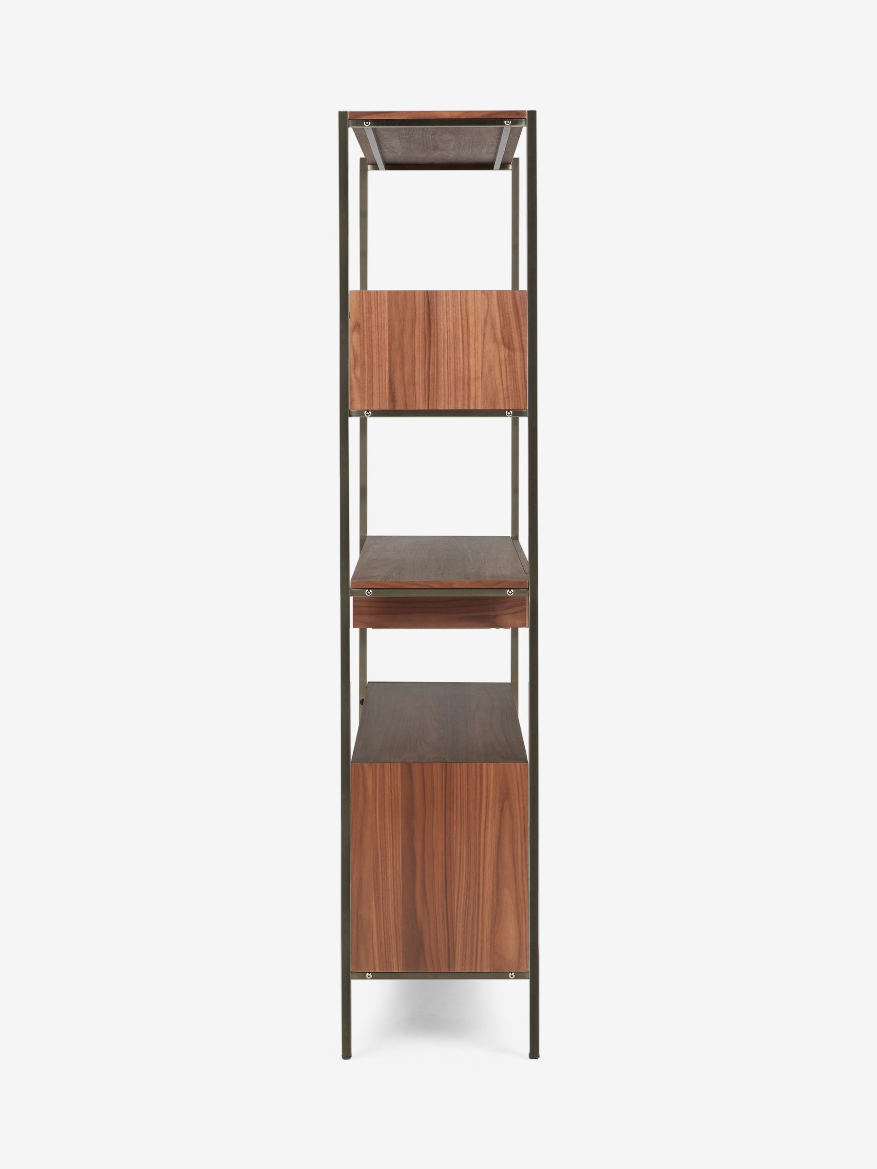 Jasper Conran London Brown Belgrave Walnut Shelving Unit - Image 3 of 6