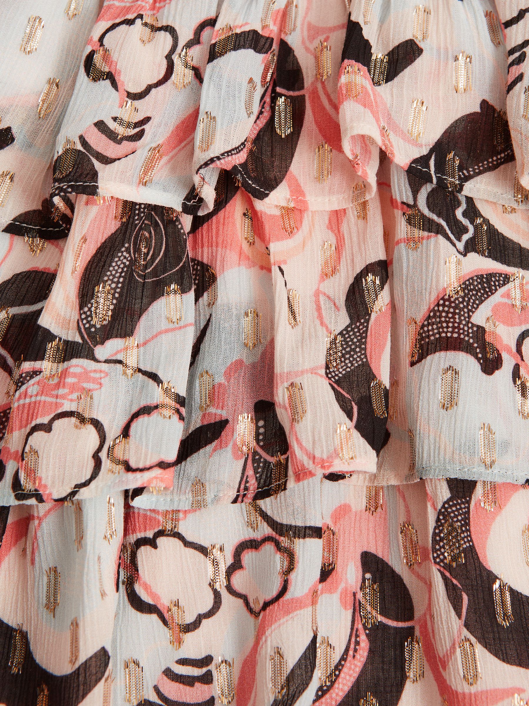 4-9 yrs Printed Ruffle Dress in Blue Print - Image 6 of 6