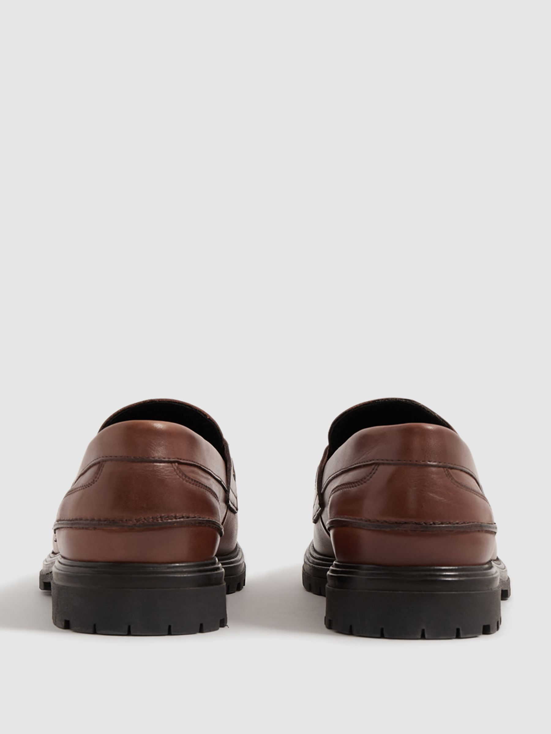 Casual Leather Loafers in Brown - Image 5 of 6