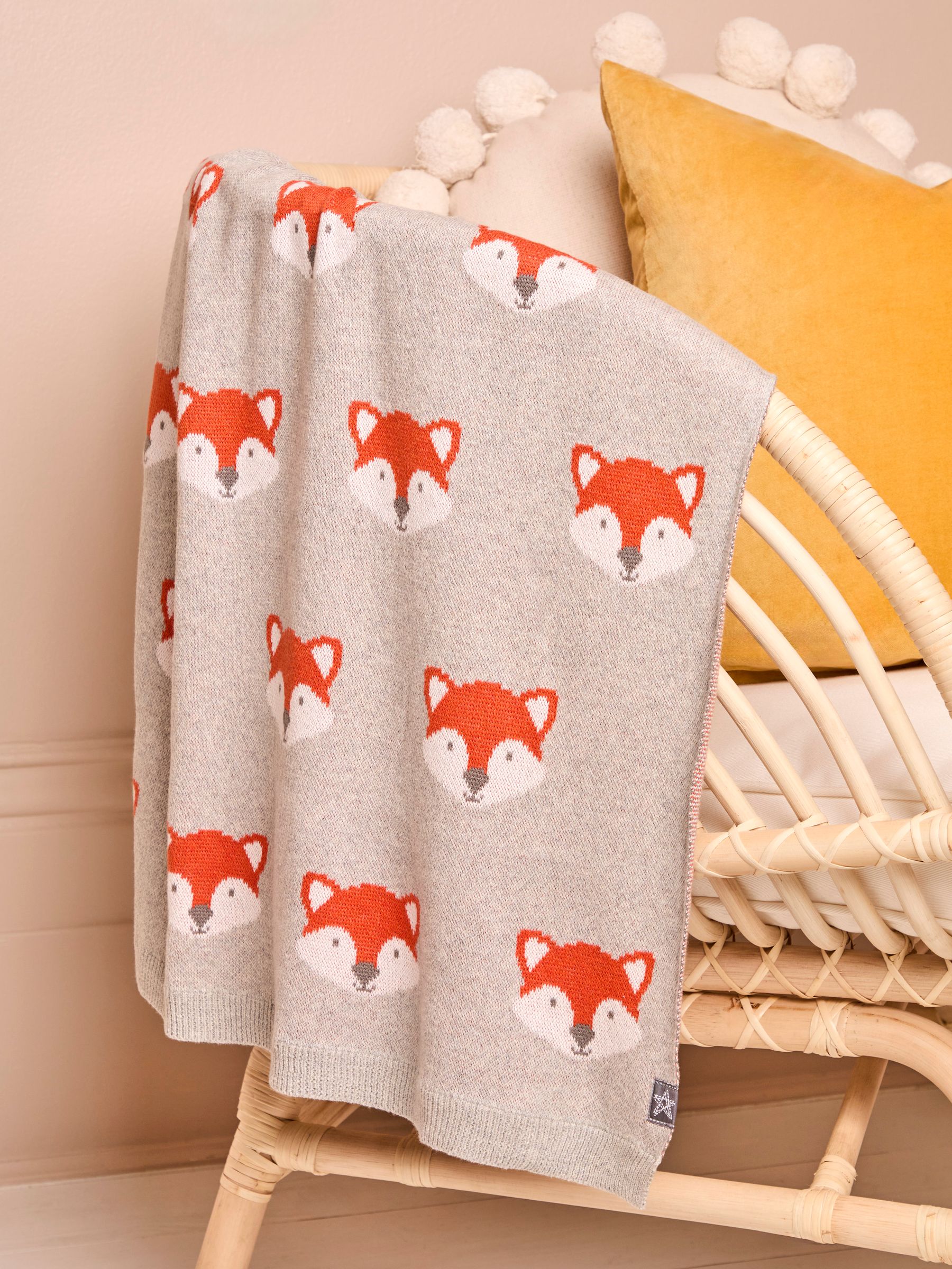 Grey Fox Knitted Shawl - Image 1 of 4