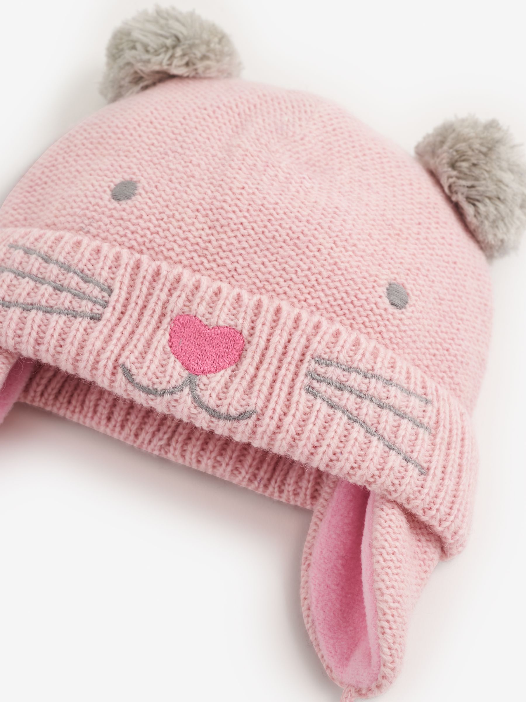 Pink Girls' Cat Hat - Image 2 of 4