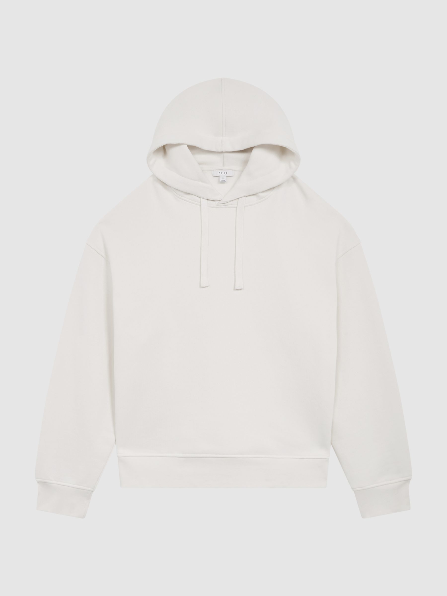 Drawstring Hoodie in Ecru - Image 2 of 6 Drawstring Hoodie in Ecru - Image 2 of 6