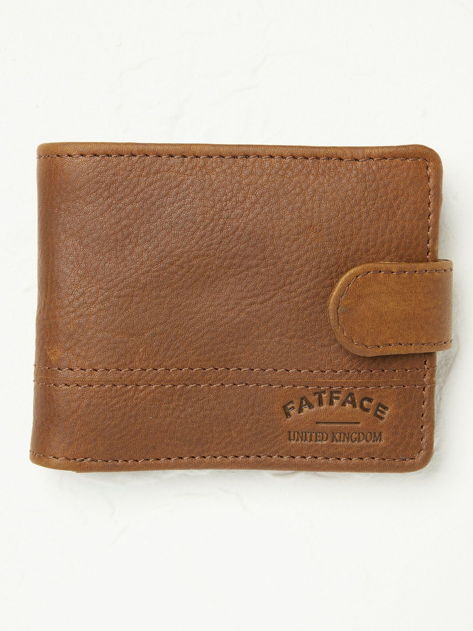 Brown Seamed Wallet - Image 1 of 4 Brown Seamed Wallet - Image 1 of 4