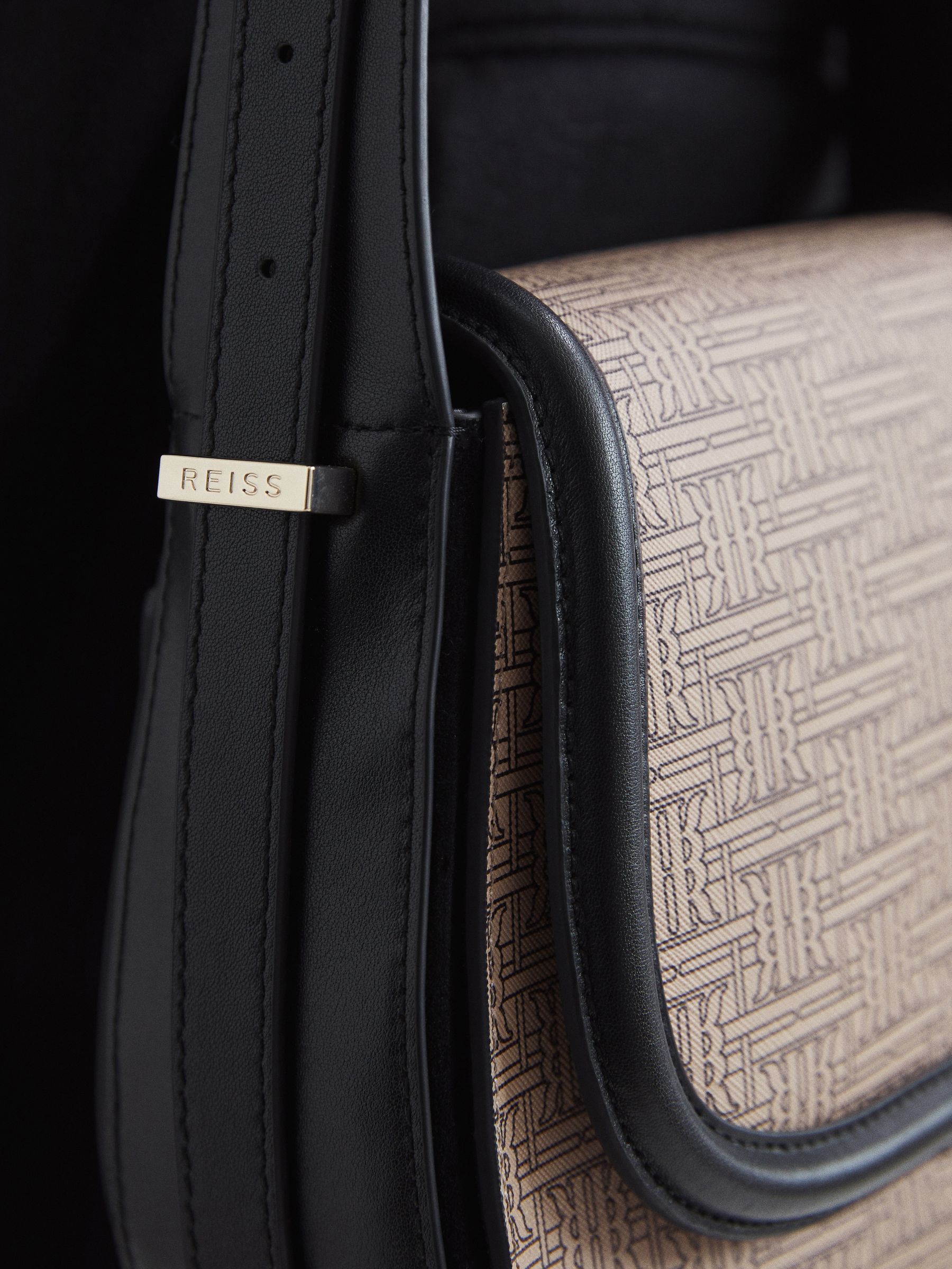 Cleo Saddle Bag in Ecru - Image 4 of 8