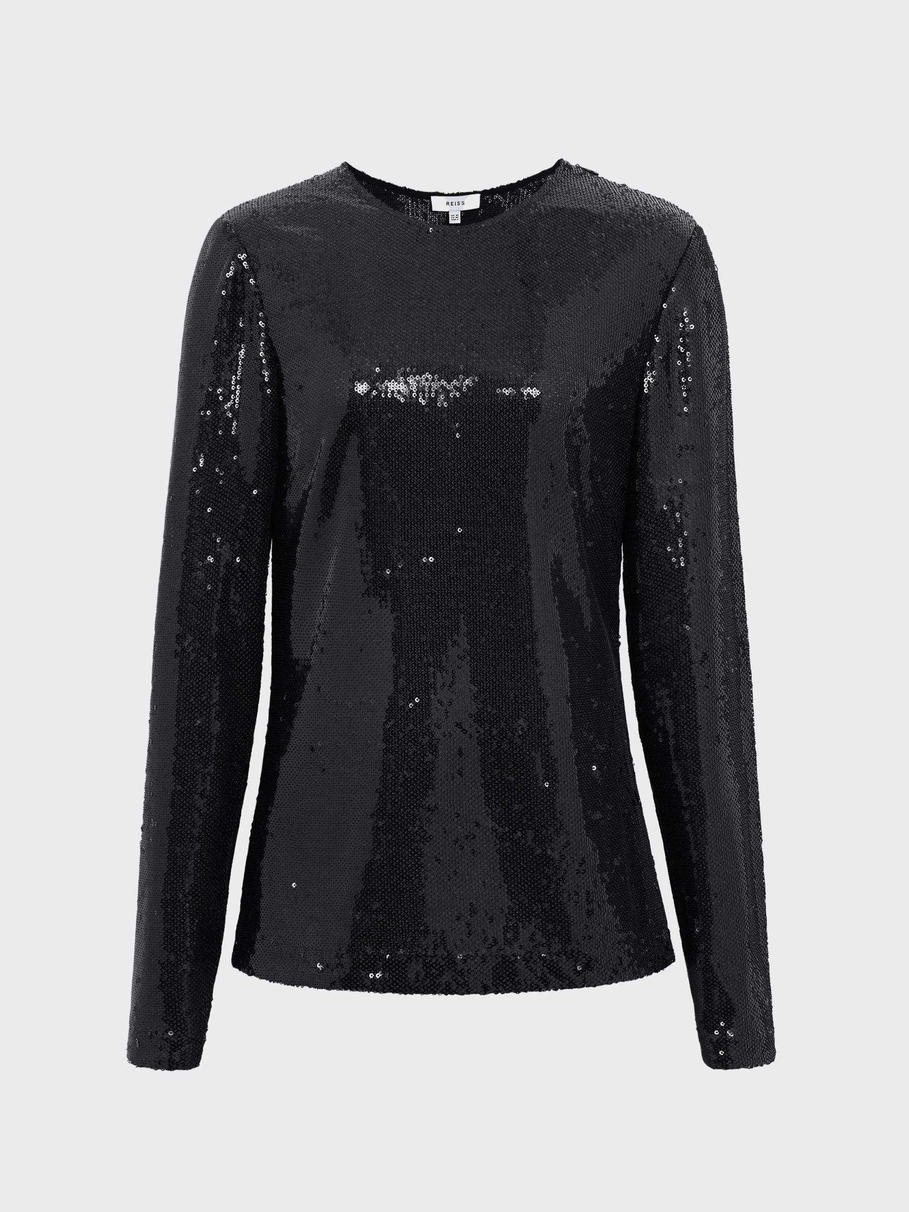 Sequin Top in Black - Image 2 of 6