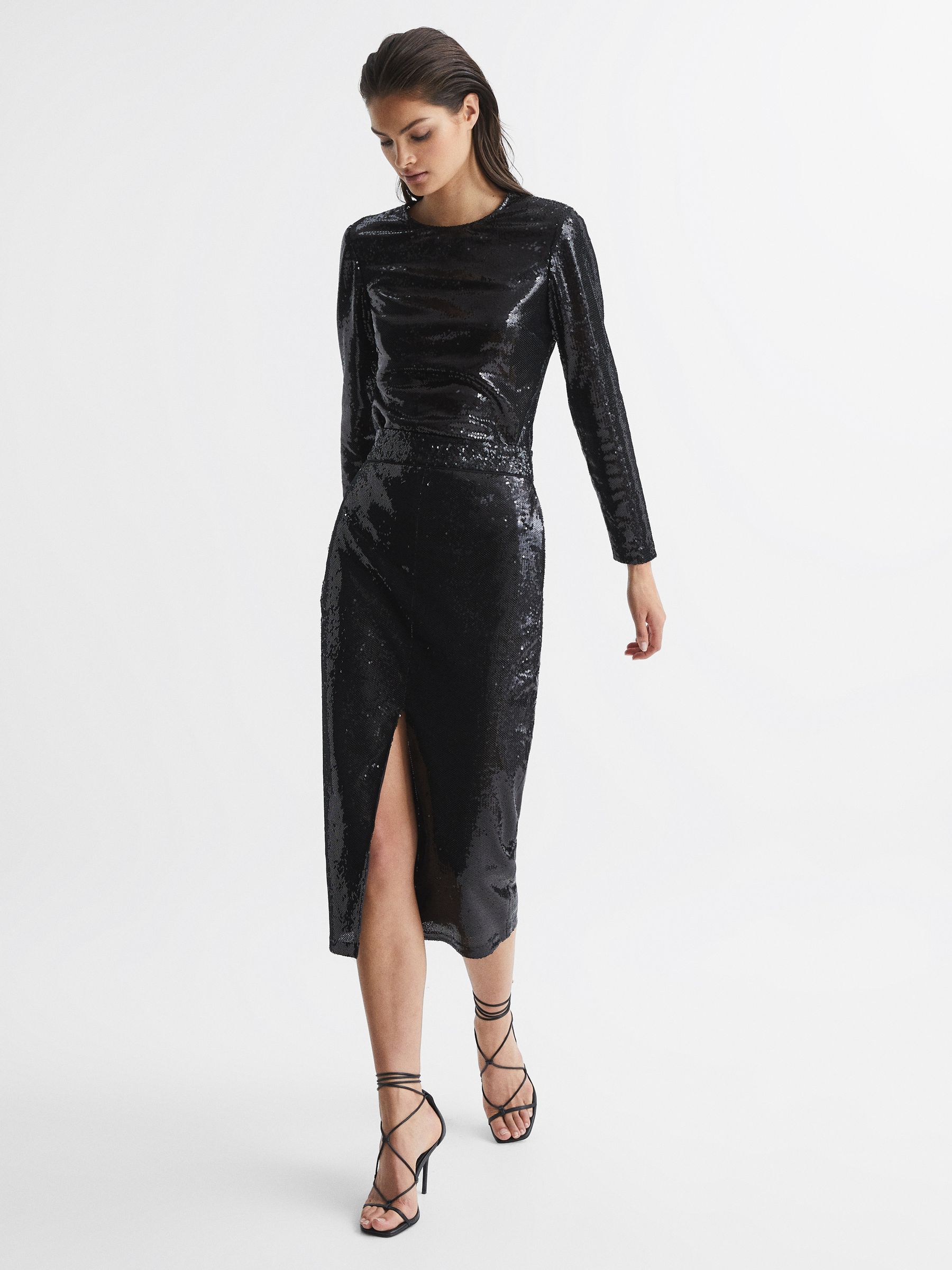 Sequin Top in Black - Image 3 of 6