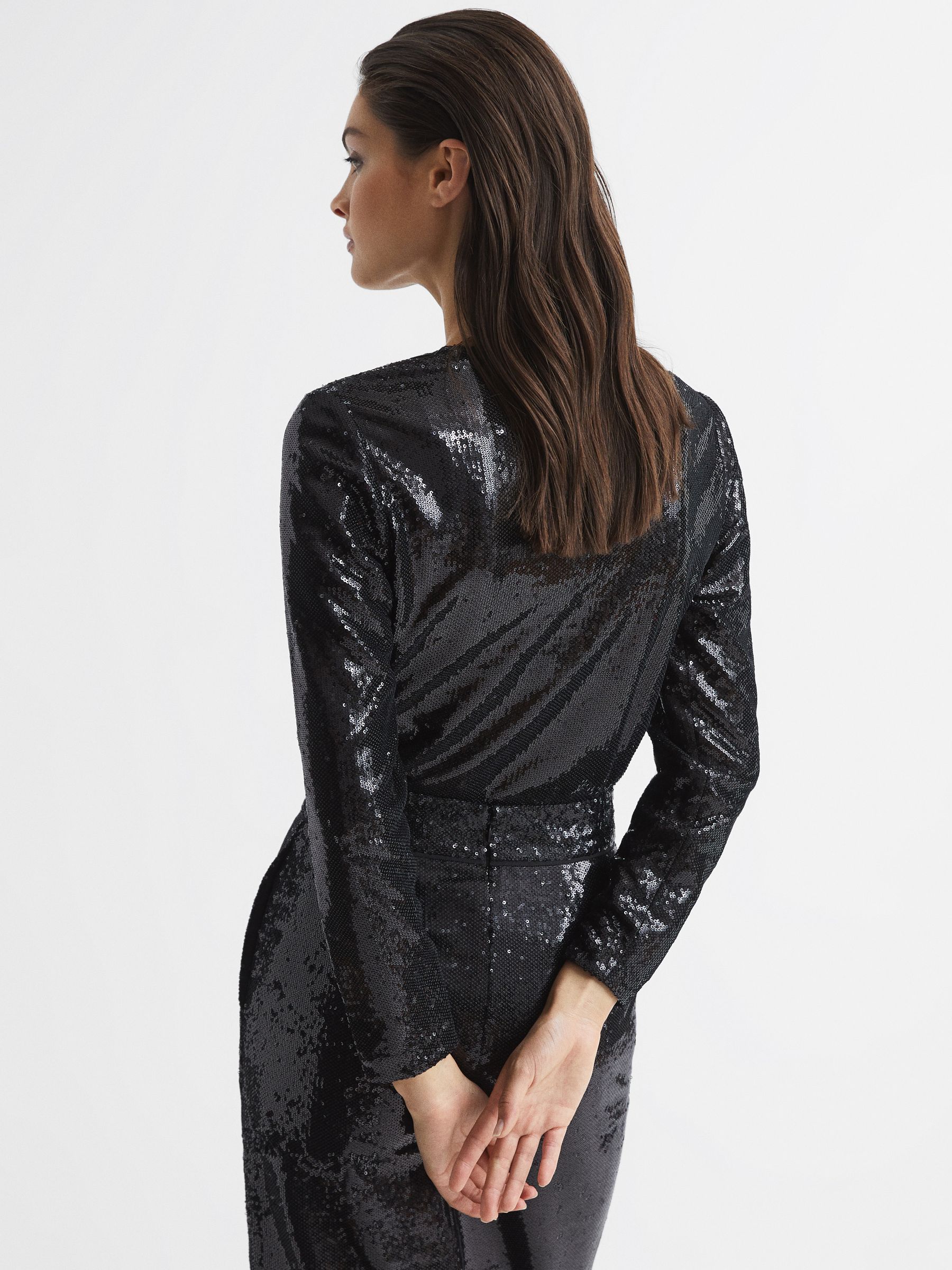 Sequin Top in Black - Image 5 of 6
